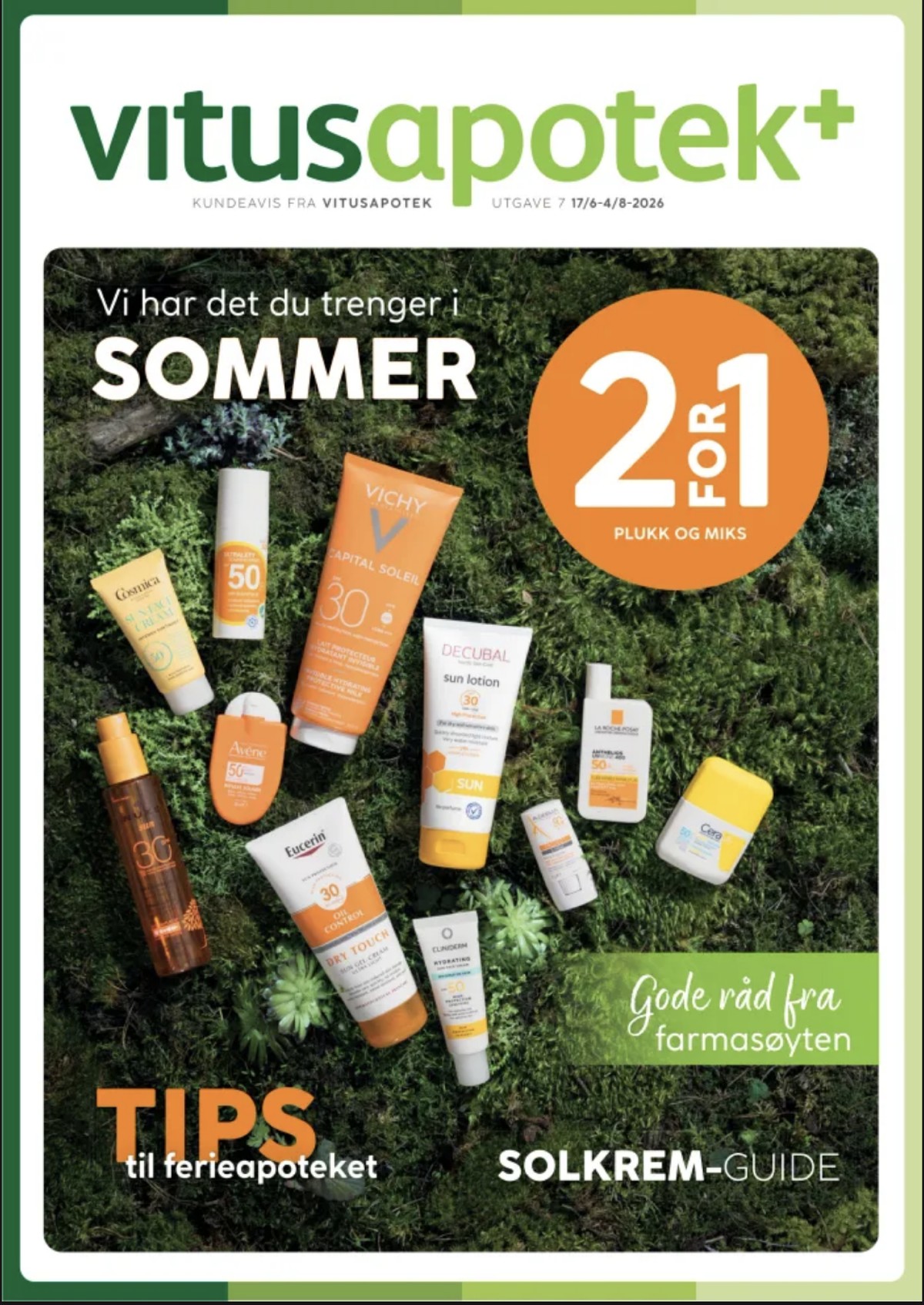 Se Vitus Apotek kundeavis for uge 28 på Tilbudsuken.no. Se gode tilbud på mange varer. Les kundeavisen her! Side 1