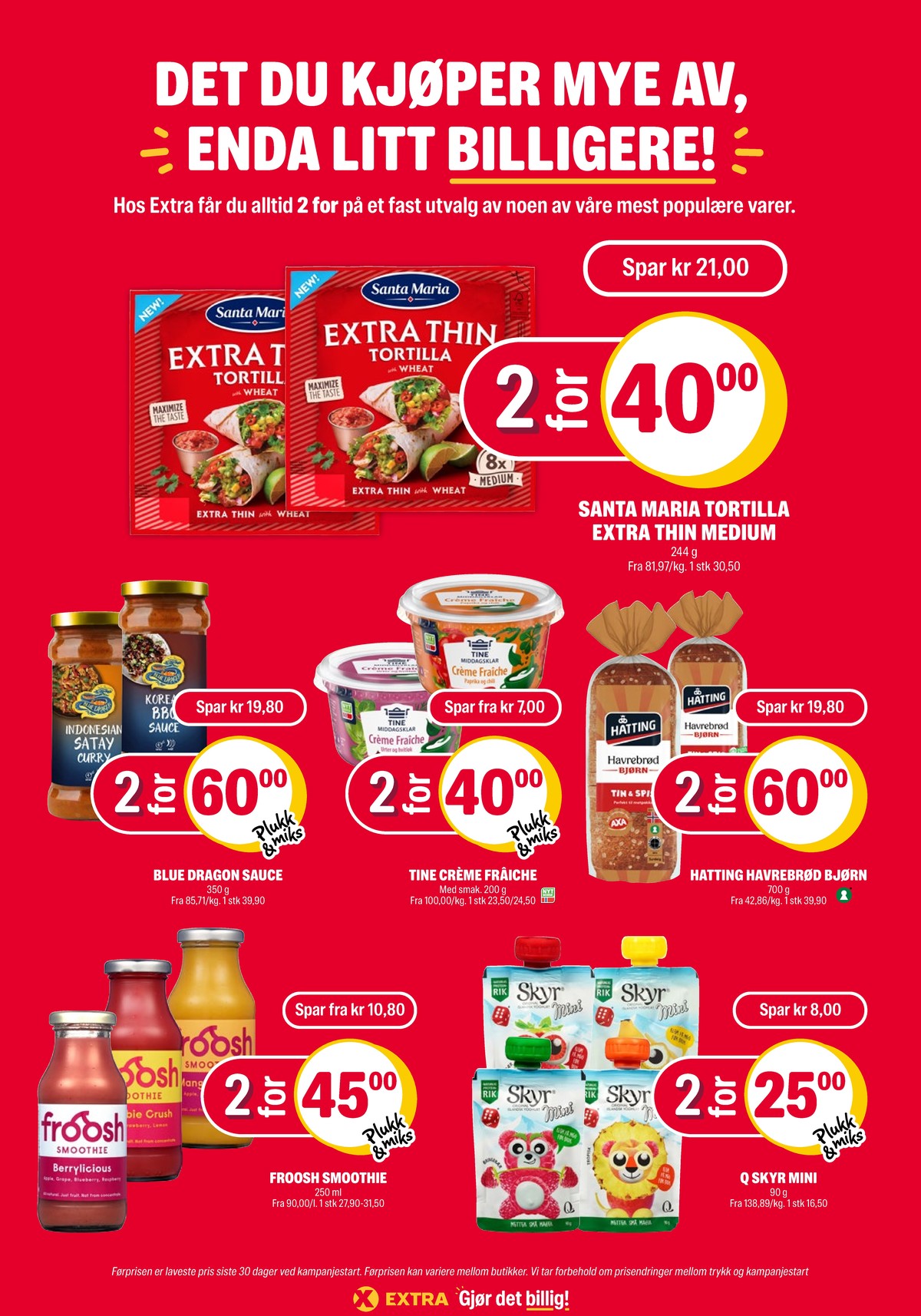 Se Coop Extra kundeavis for uge 28 på Tilbudsuken.no. Se gode tilbud på mange varer. Les kundeavisen her! Side 33