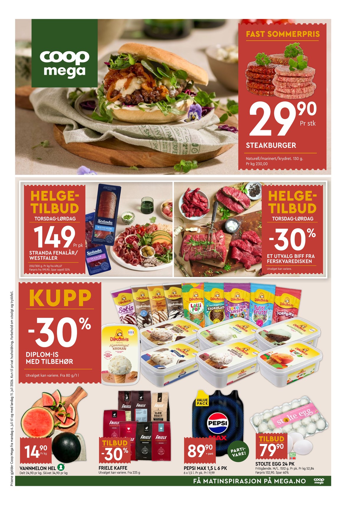 Se Coop Mega kundeavis for uke 28 på Tilbudsuken.no. Se gode tilbud på mange varer, f.eks. hakkebiff coop eller fenalår stranda. Les kundeavisen her! Side 1
