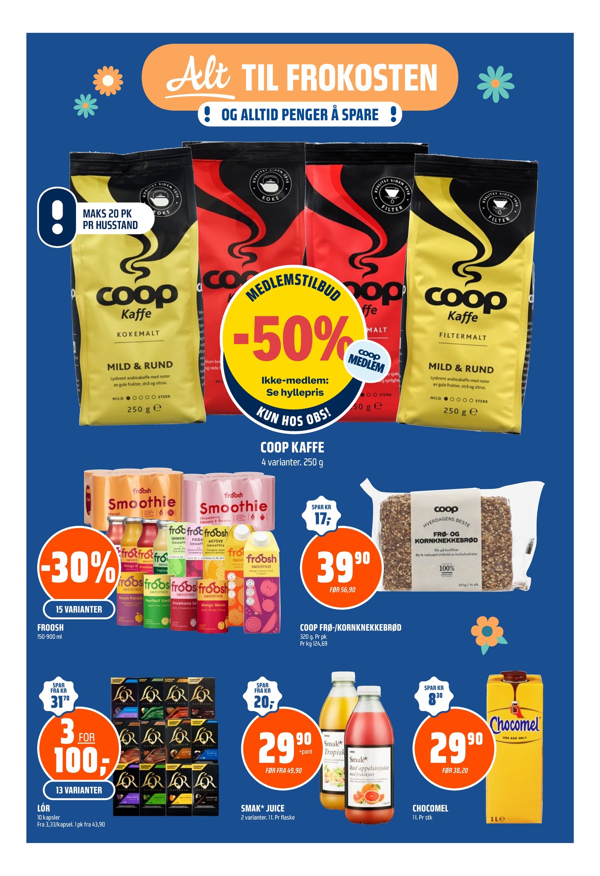 Se Coop Obs kundeavis for uke 28 på Tilbudsuken.no. Se gode tilbud på mange varer, f.eks. kaffe formalet coop eller andre varer. Les kundeavisen her! Side 5