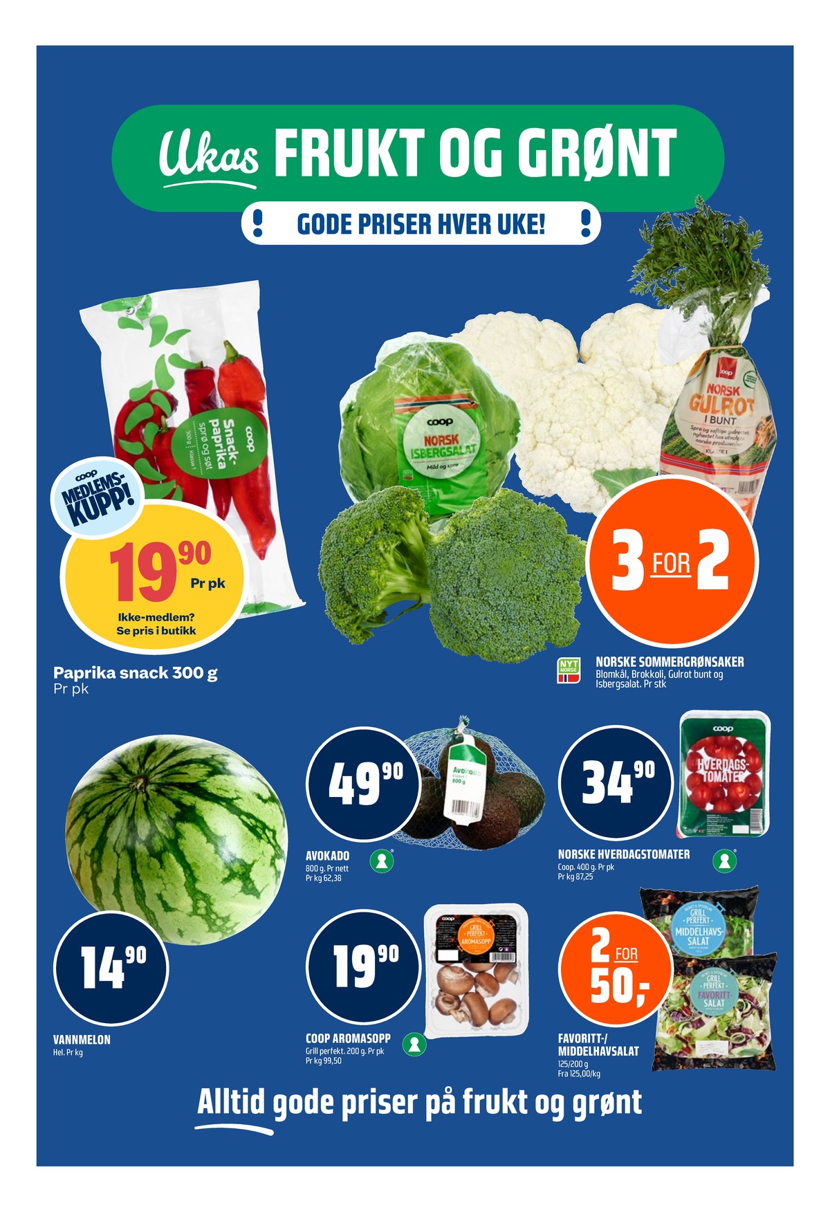 Se Coop Obs kundeavis for uke 28 på Tilbudsuken.no. Se gode tilbud på mange varer, f.eks. paprika coop eller andre varer. Les kundeavisen her! Side 6