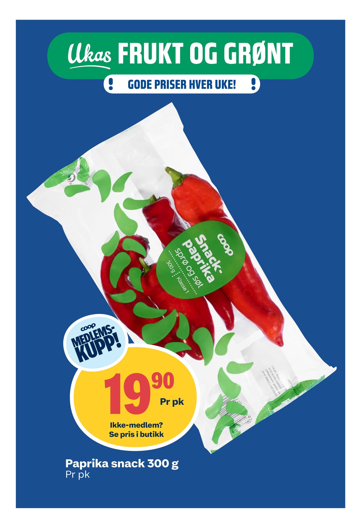 Se Coop Obs kundeavis for uke 28 på Tilbudsuken.no. Se gode tilbud på mange varer, f.eks. paprika coop eller andre varer. Les kundeavisen her! Side 7