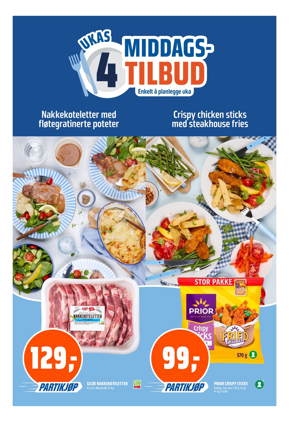 Se Coop Obs kundeavis for uke 28 på Tilbudsuken.no. Se gode tilbud på mange varer, f.eks. nakkekoteletter gilde eller crispy sticks prior. Les kundeavisen her! Side 10