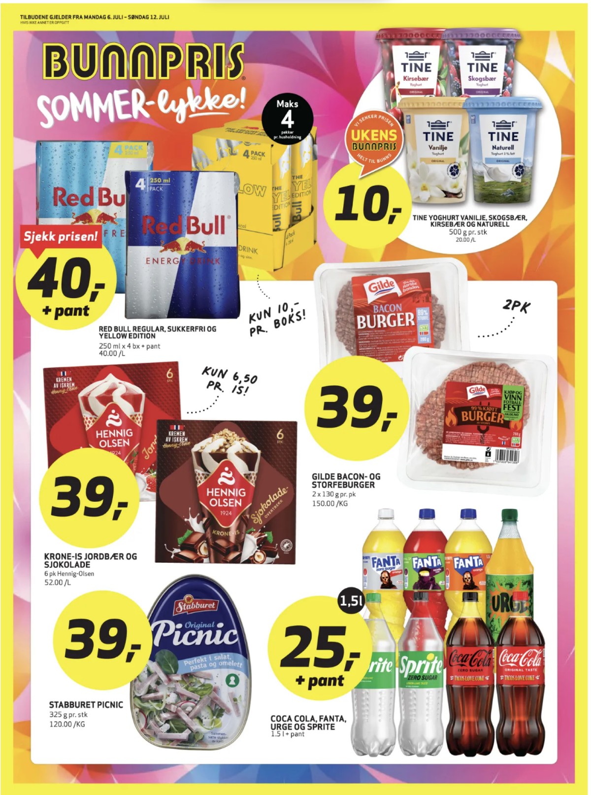 Se Bunnpris kundeavis for uge 28 på Tilbudsuken.no. Se gode tilbud på mange varer. Les kundeavisen her! Side 1