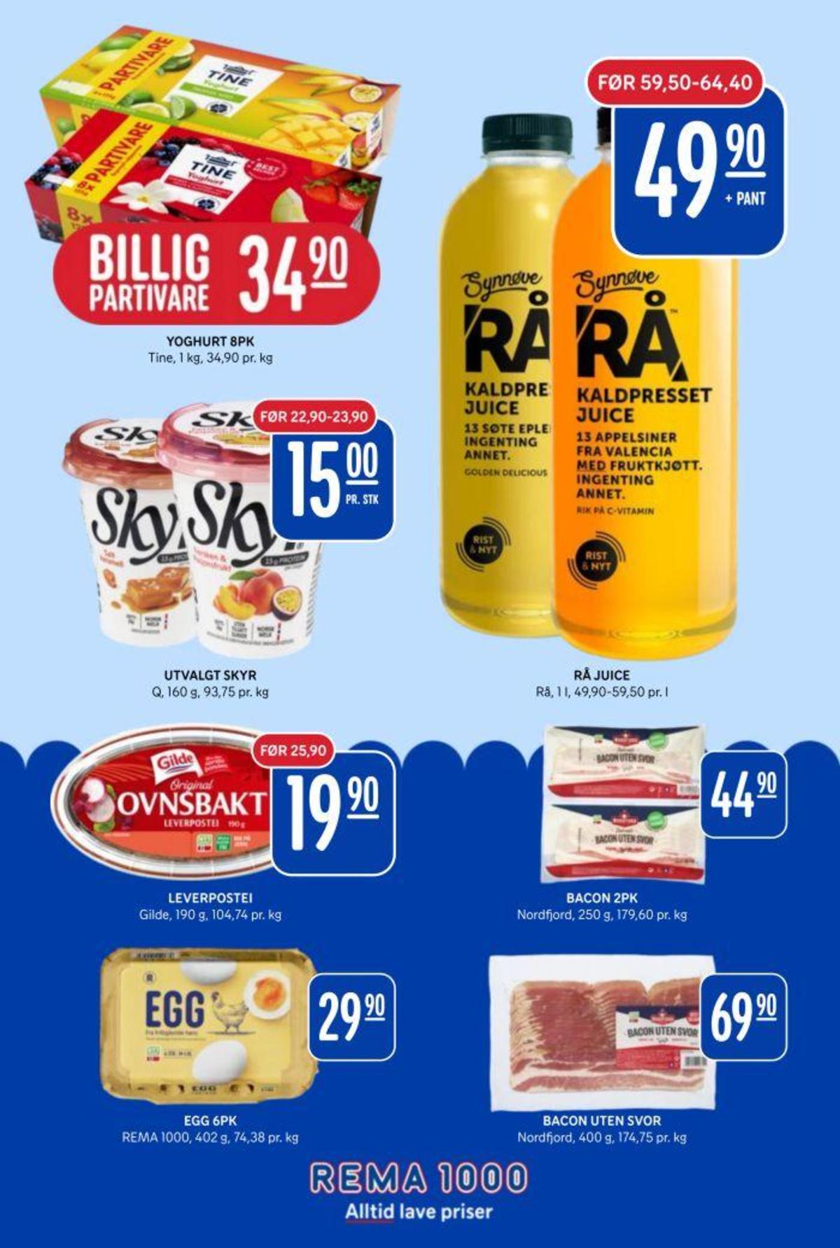 Se Rema 1000 kundeavis for uge 28 på Tilbudsuken.no. Se gode tilbud på mange varer. Les kundeavisen her! Side 18