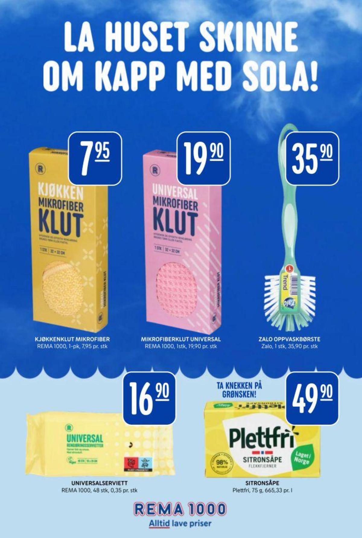 Se Rema 1000 kundeavis for uge 28 på Tilbudsuken.no. Se gode tilbud på mange varer. Les kundeavisen her! Side 29