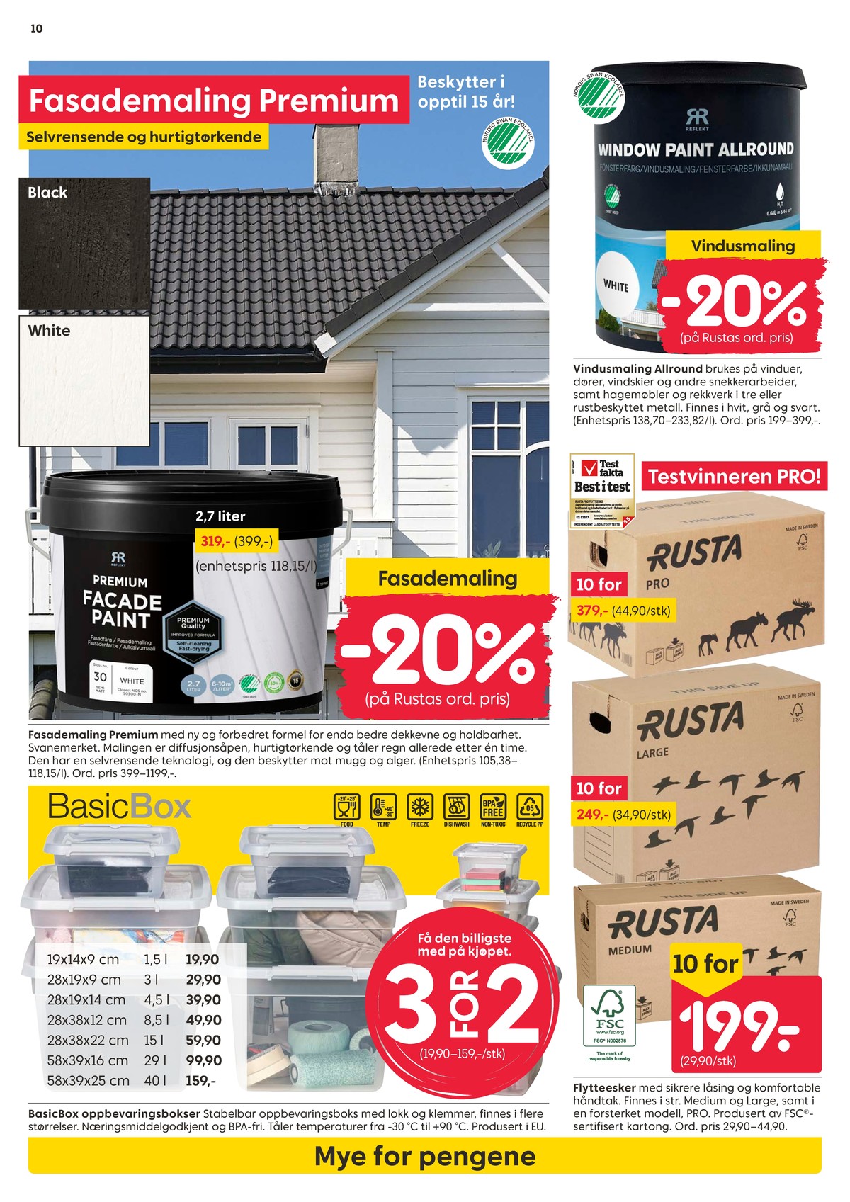 Se Rusta kundeavis for uke 28 på Tilbudsuken.no. Se gode tilbud på mange varer, f.eks. flyttekasse rusta eller flyttekasse rusta. Les kundeavisen her! Side 10