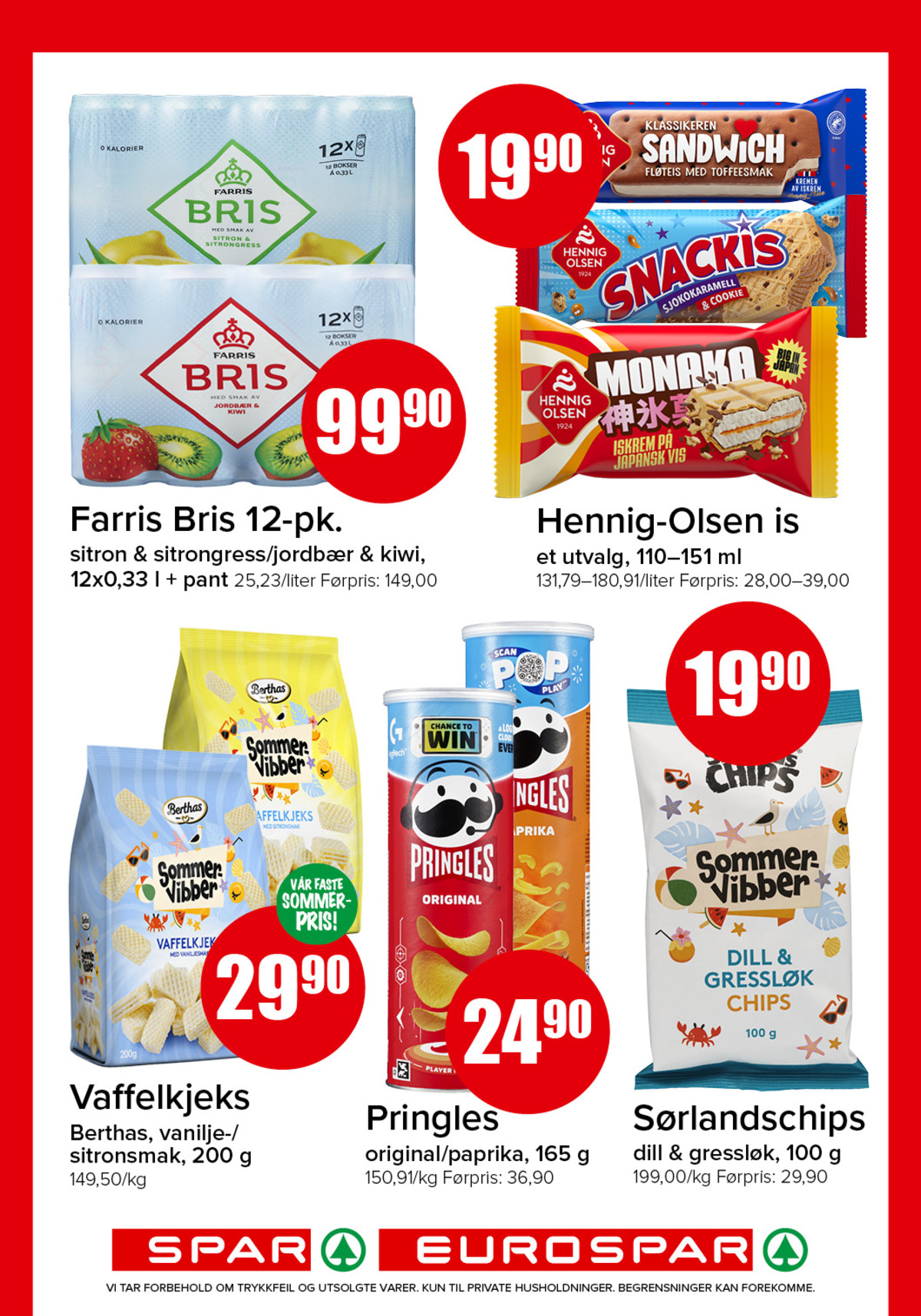 Se Spar - Eurospar kundeavis for uke 28 på Tilbudsuken.no. Se gode tilbud på mange varer, f.eks. mineralvann 12 pk. bris eller monaka issnack sandwich. Les kundeavisen her! Side 11
