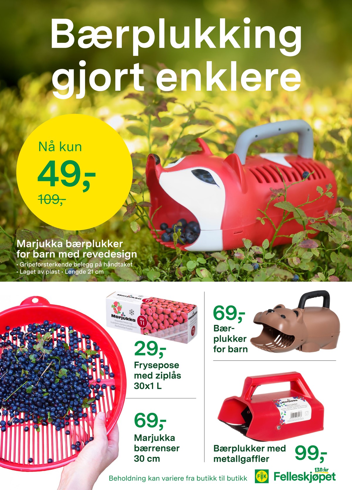 Se Felleskjøpet kundeavis for uge 28 på Tilbudsuken.no. Se gode tilbud på mange varer. Les kundeavisen her! Side 11