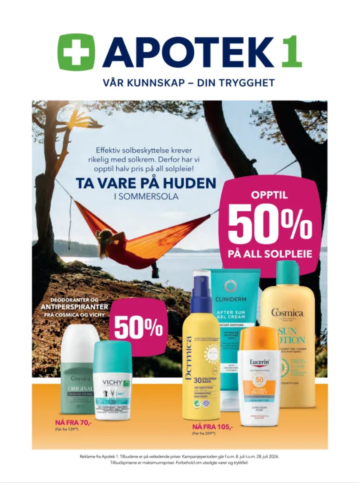 Se Apotek 1 kundeavis for uge 29 på Tilbudsuken.no. Se gode tilbud på mange varer. Les kundeavisen her! Side 1