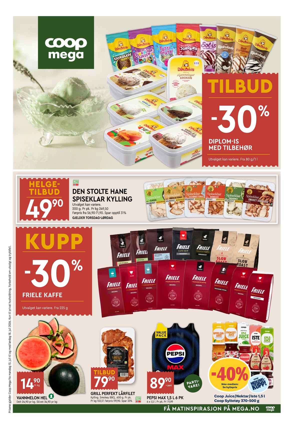 Se Coop Mega kundeavis for uge 29 på Tilbudsuken.no. Se gode tilbud på mange varer. Les kundeavisen her! Side 1
