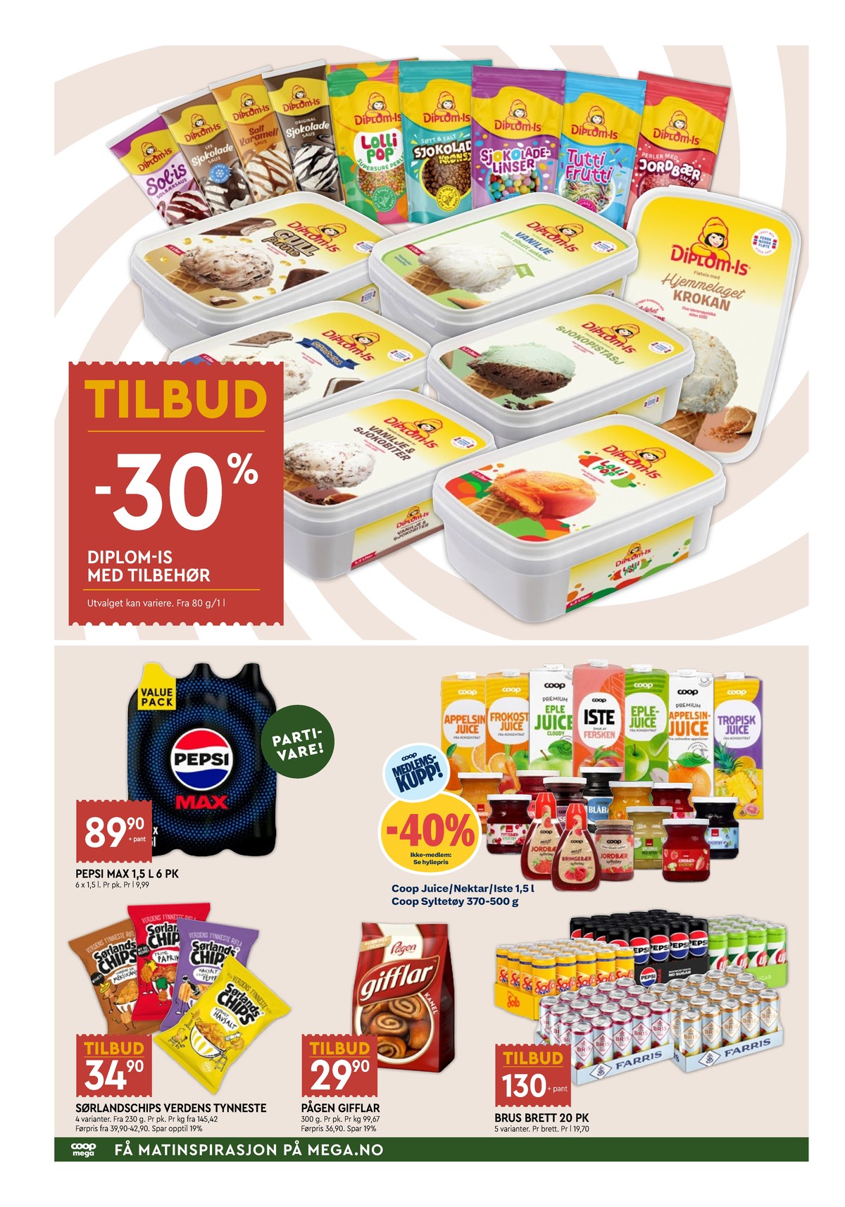 Se Coop Mega kundeavis for uke 29 på Tilbudsuken.no. Se gode tilbud på mange varer, f.eks. tropiskjuice coop eller andre varer. Les kundeavisen her! Side 6
