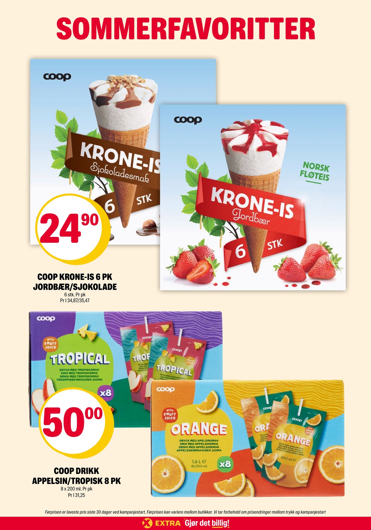 Se Coop Extra kundeavis for uke 29 på Tilbudsuken.no. Se gode tilbud på mange varer, f.eks. jordbærisvafler krone is eller sjokoladeisvafler krone is. Les kundeavisen her! Side 11