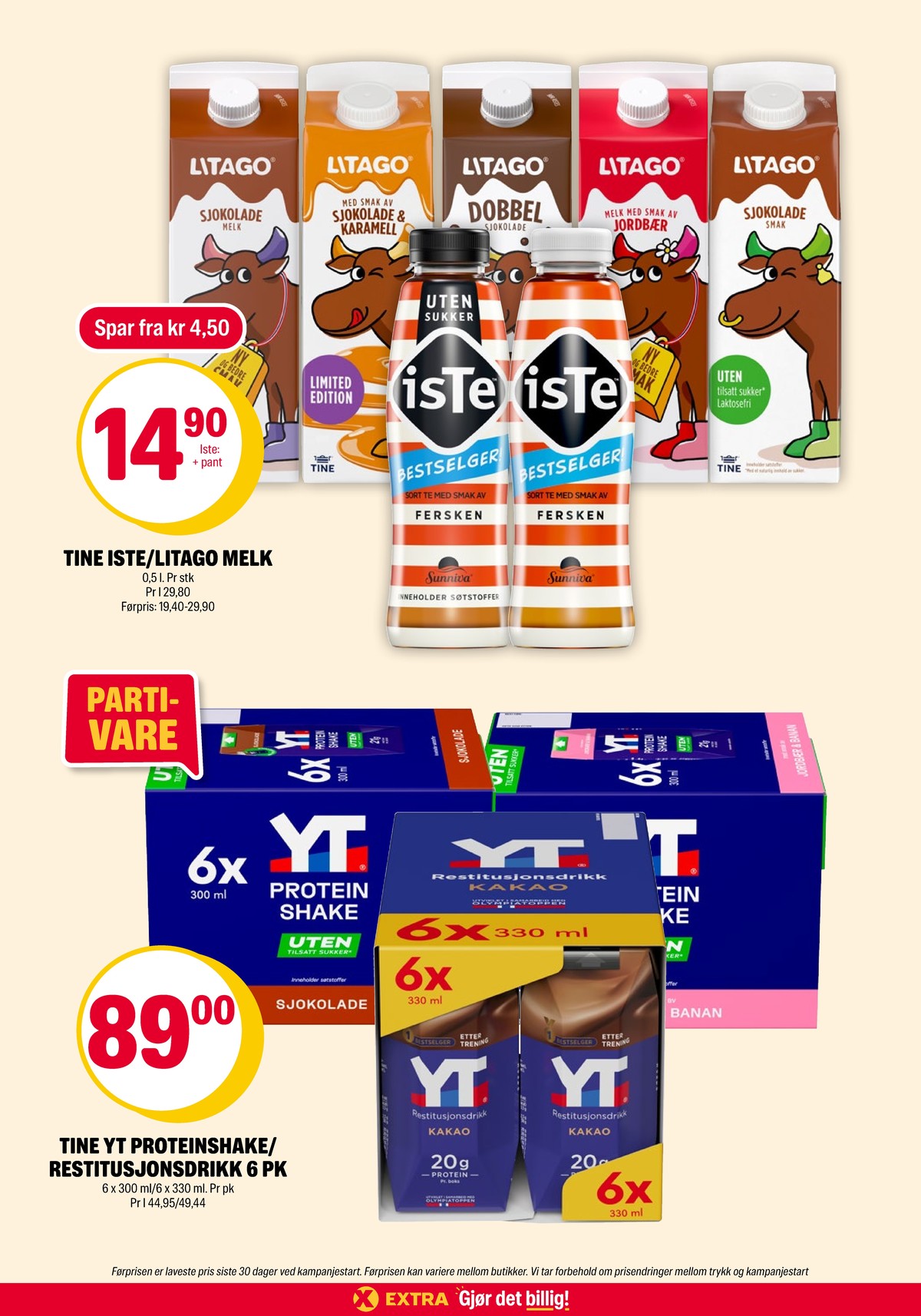 Se Coop Extra kundeavis for uke 29 på Tilbudsuken.no. Se gode tilbud på mange varer, f.eks. jordbærmelk litago eller sjokolademelk litago. Les kundeavisen her! Side 3