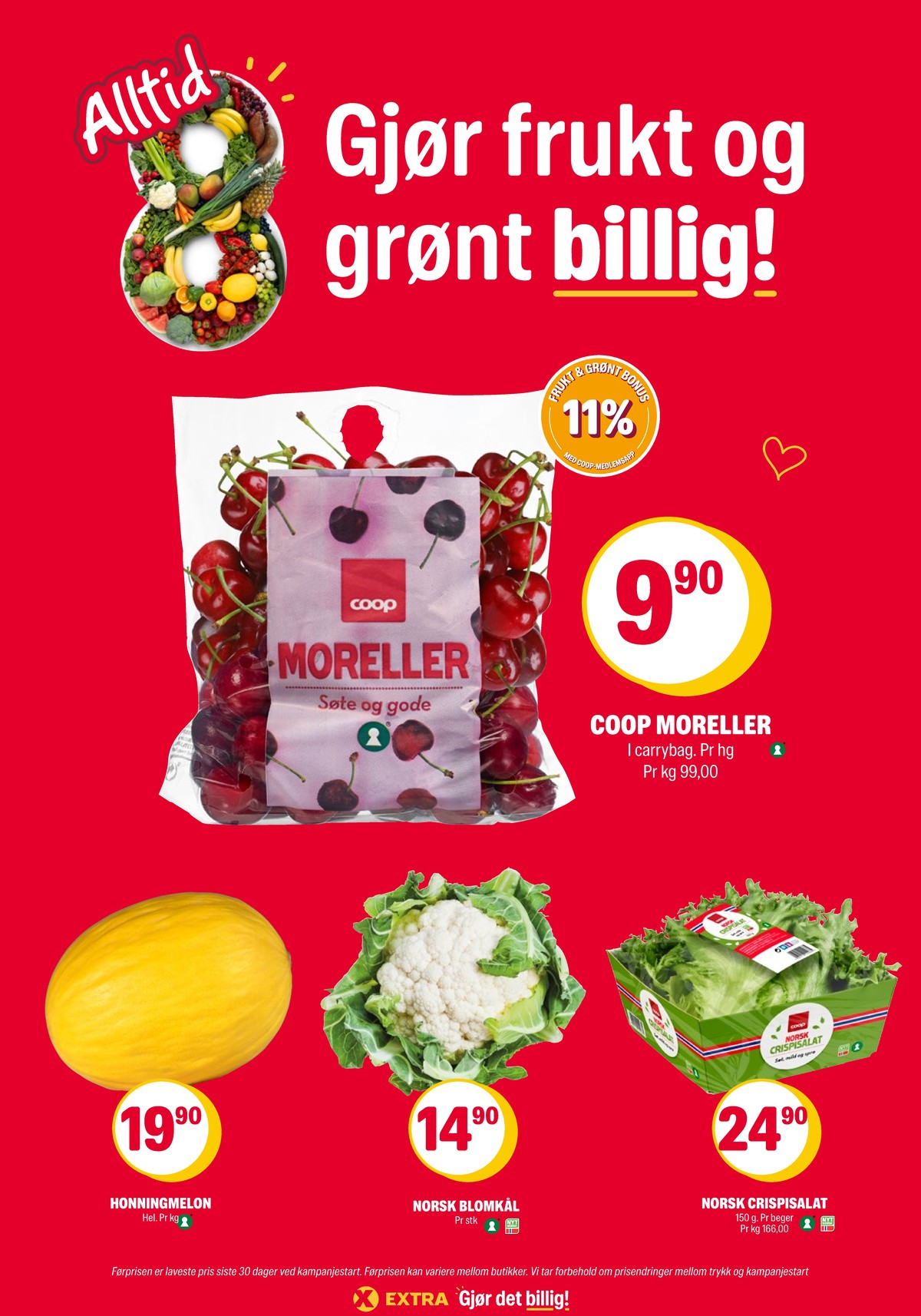 Se Coop Extra kundeavis for uke 29 på Tilbudsuken.no. Se gode tilbud på mange varer, f.eks. moreller coop eller honningmelon ukjent. Les kundeavisen her! Side 6