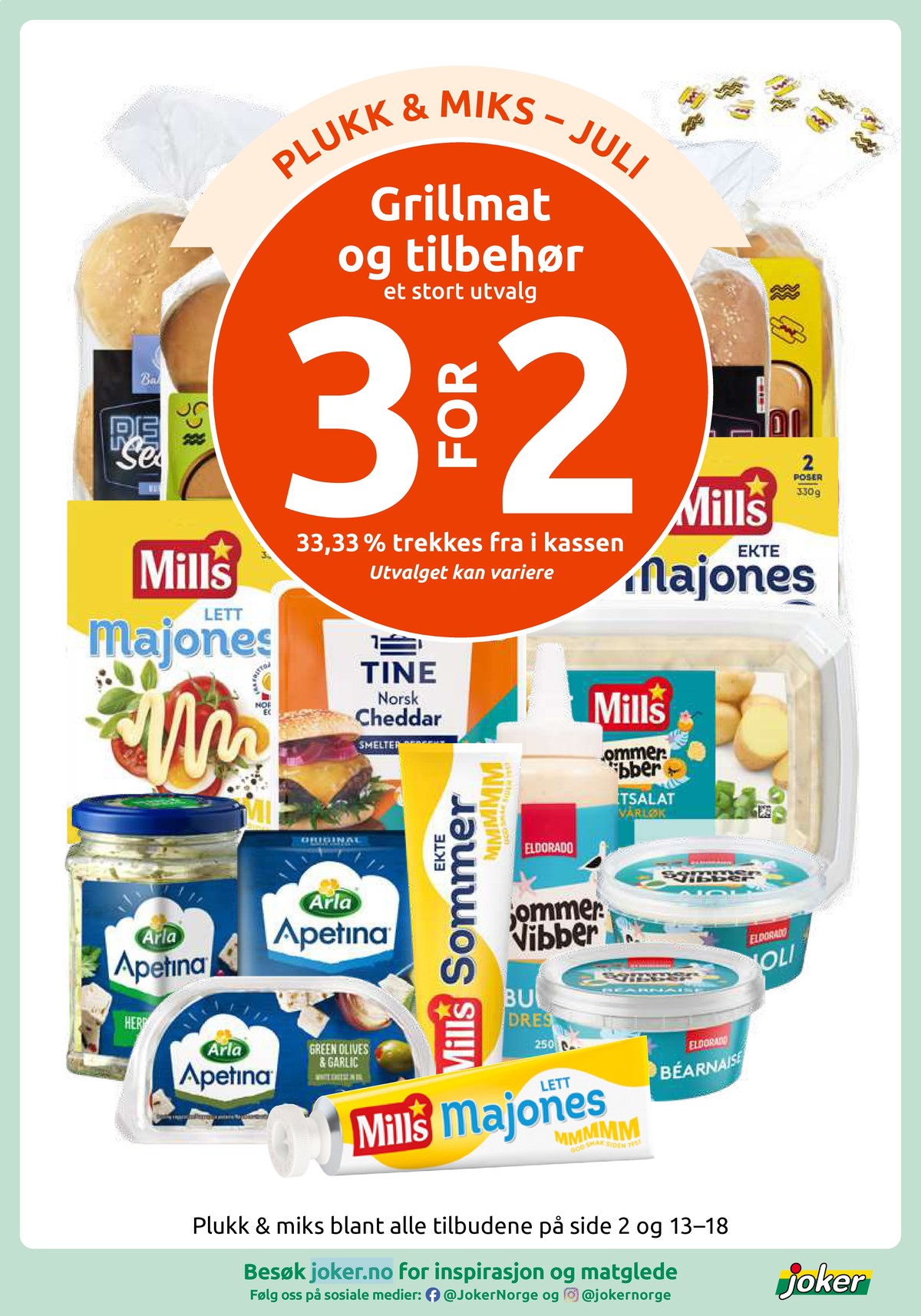 Se Joker kundeavis for uke 29 på Tilbudsuken.no. Se gode tilbud på mange varer, f.eks. lett majones mills eller lett majones mills. Les kundeavisen her! Side 17