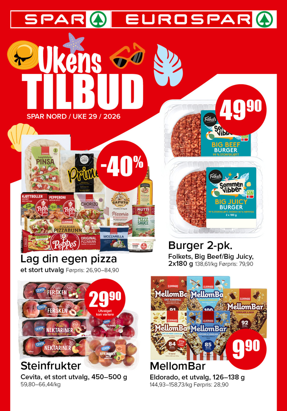 Se Spar - Eurospar kundeavis for uke 29 på Tilbudsuken.no. Se gode tilbud på mange varer, f.eks. burger folkets eller müslibar eldorado. Les kundeavisen her! Side 1