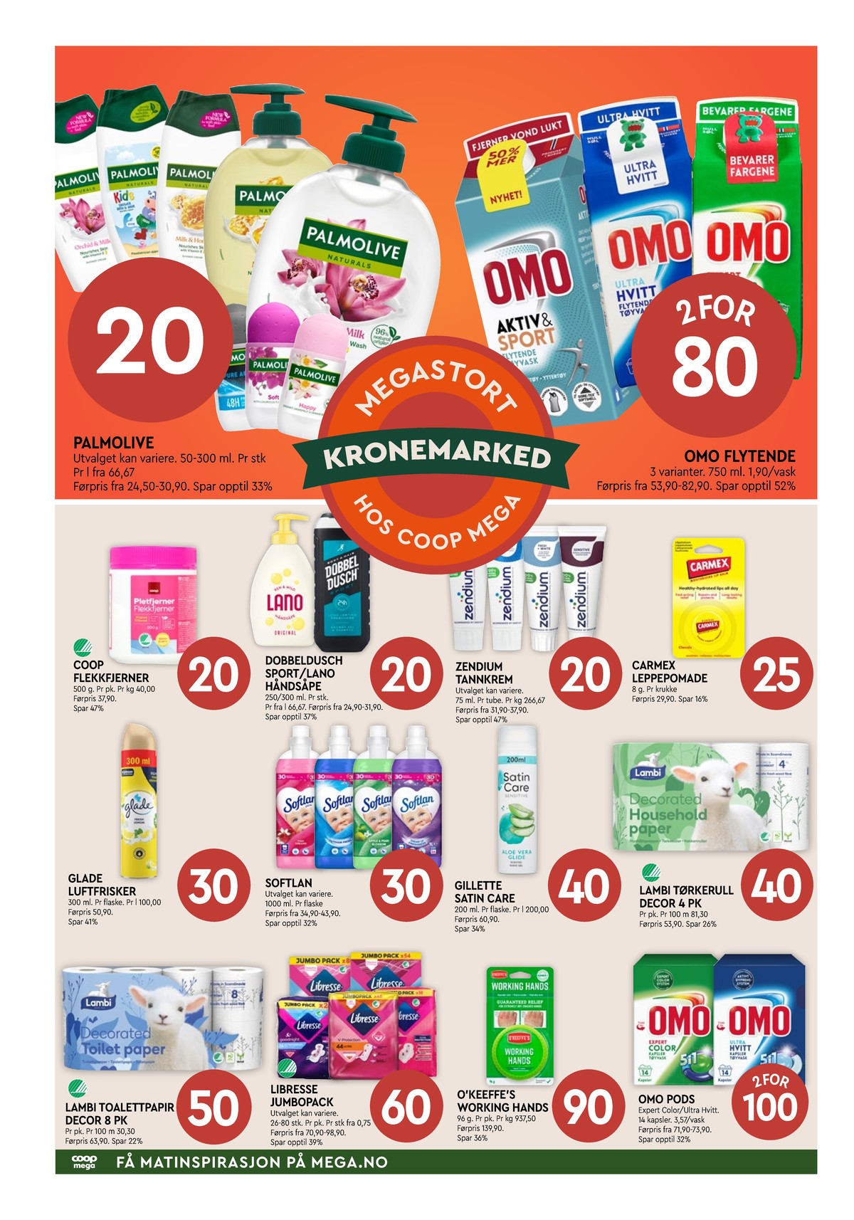 Se Coop Mega kundeavis for uke 3 på Tilbudsuken.no. Se gode tilbud på mange varer, f.eks. vaskemiddel-flytende omo eller andre varer. Les kundeavisen her! Side 6