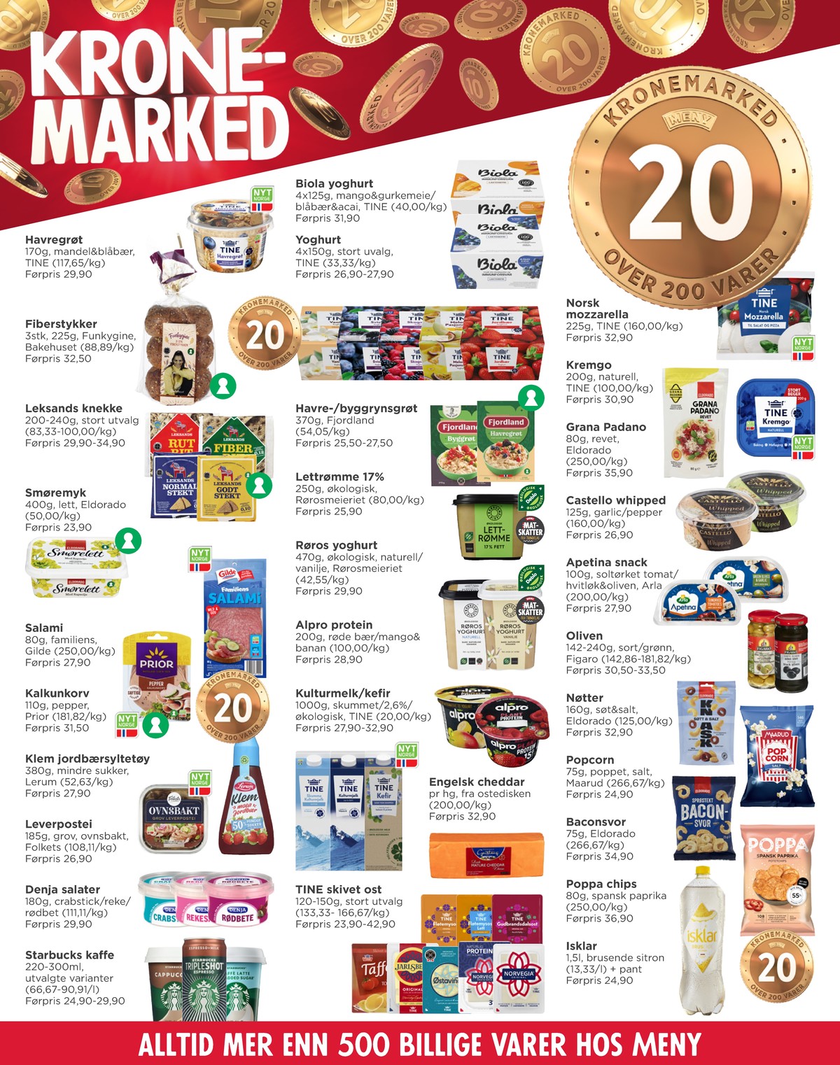 Se Meny kundeavis for uge 3 på Tilbudsuken.no. Se gode tilbud på mange varer. Les kundeavisen her! Side 4