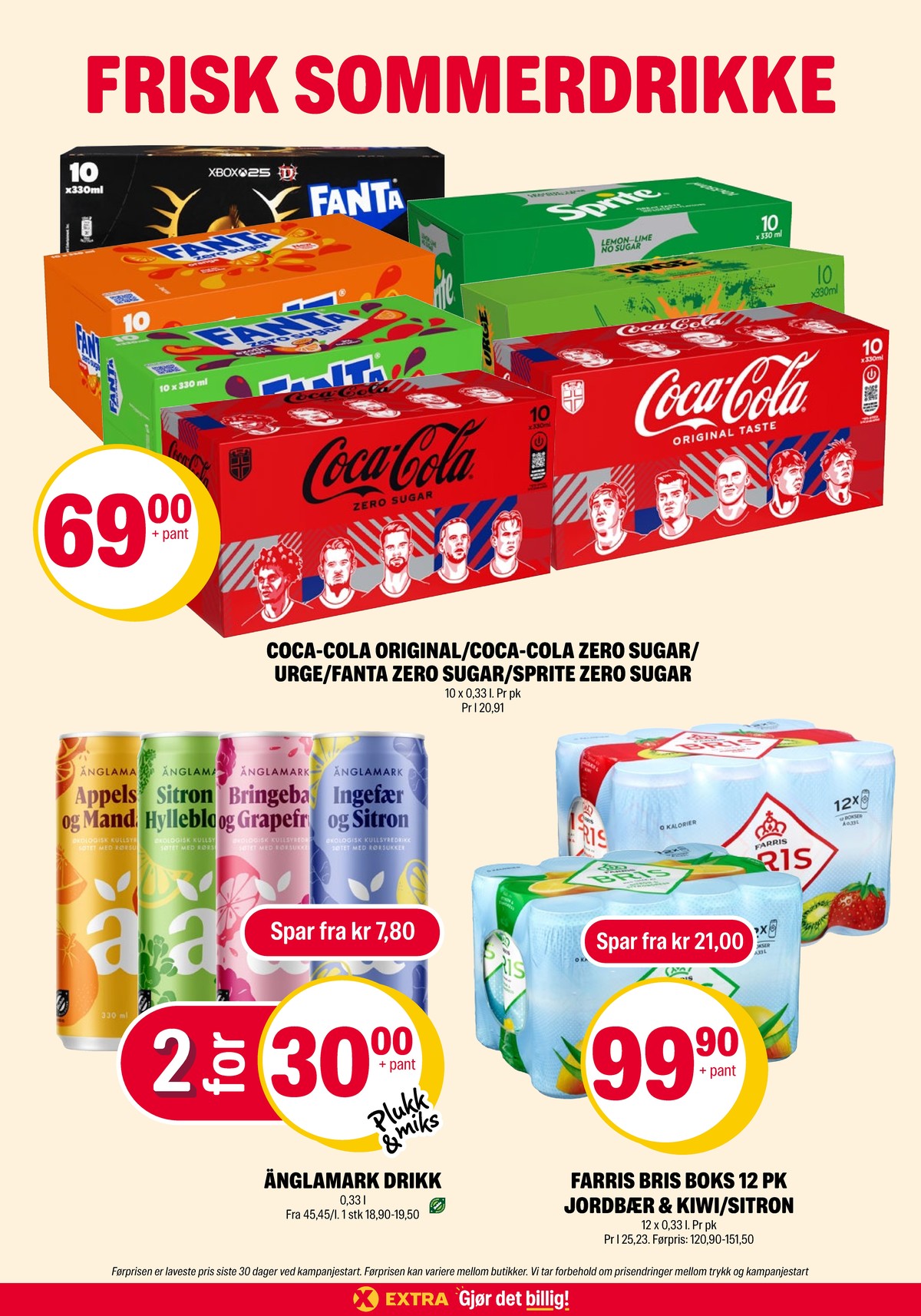 Se Coop Extra kundeavis for uke 30 på Tilbudsuken.no. Se gode tilbud på mange varer, f.eks. fanta exotic 10 pk. fanta eller fanta zero 10 pk. fanta zero. Les kundeavisen her! Side 21