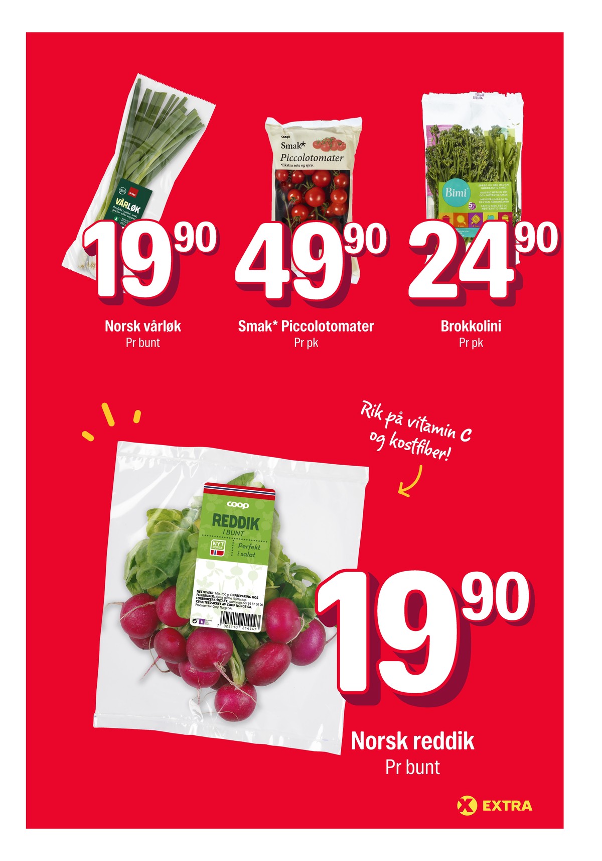 Se Coop Extra kundeavis for uke 30 på Tilbudsuken.no. Se gode tilbud på mange varer, f.eks. vårløk coop eller tomater smak. Les kundeavisen her! Side 39