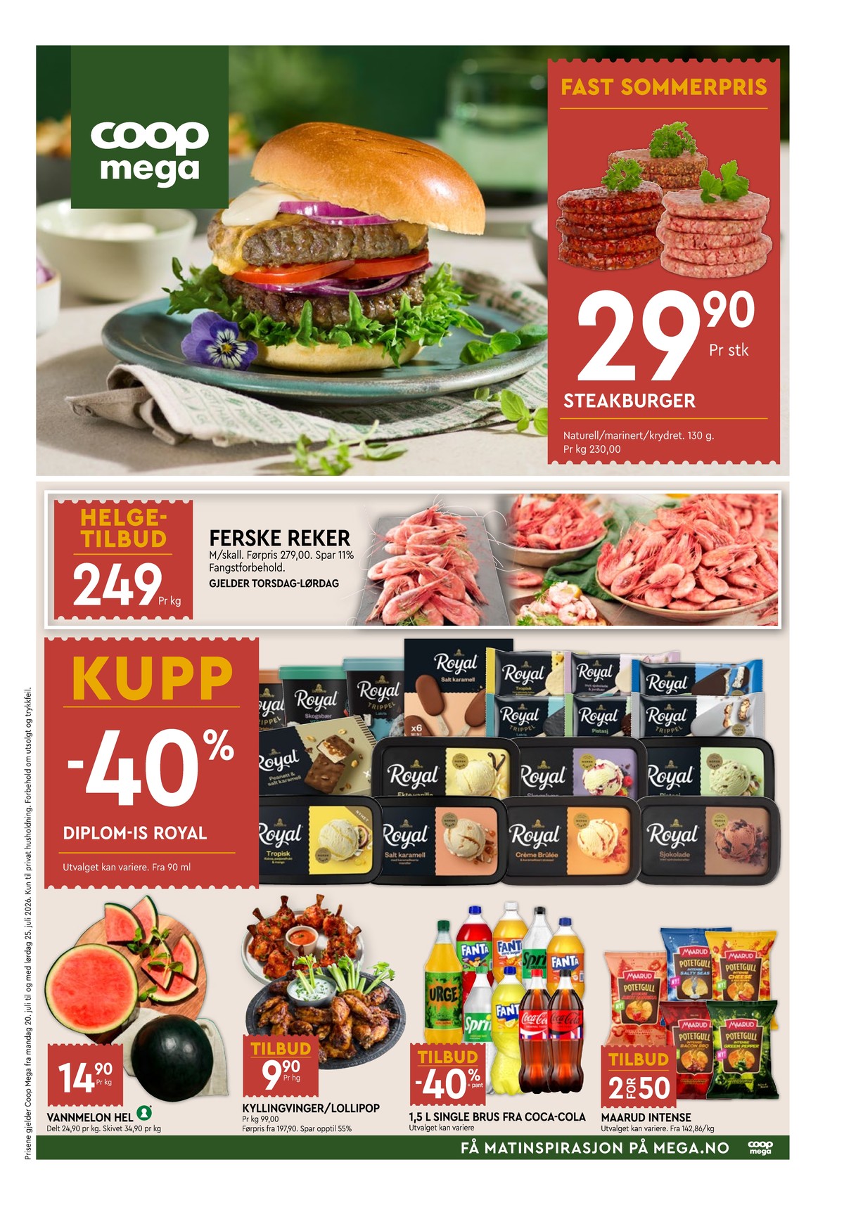 Se Coop Mega kundeavis for uke 30 på Tilbudsuken.no. Se gode tilbud på mange varer, f.eks. hakkebiff coop eller reker ukjent. Les kundeavisen her! Side 1