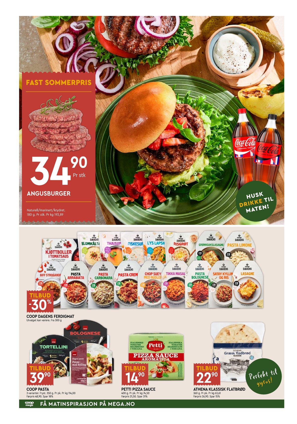 Se Coop Mega kundeavis for uke 30 på Tilbudsuken.no. Se gode tilbud på mange varer, f.eks. burger coop eller andre varer. Les kundeavisen her! Side 2