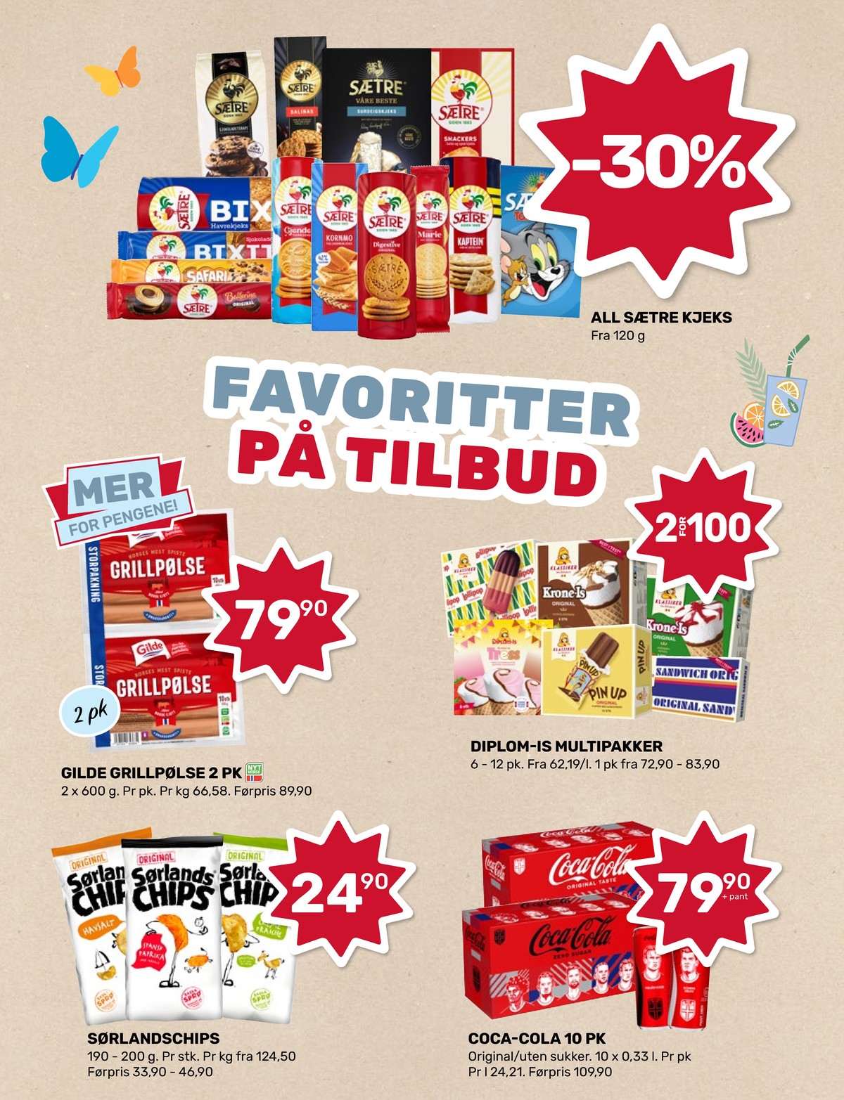 Se Coop Marked kundeavis for uke 30 på Tilbudsuken.no. Se gode tilbud på mange varer, f.eks. kjeks snackers eller sjokolade cookies safari. Les kundeavisen her! Side 5