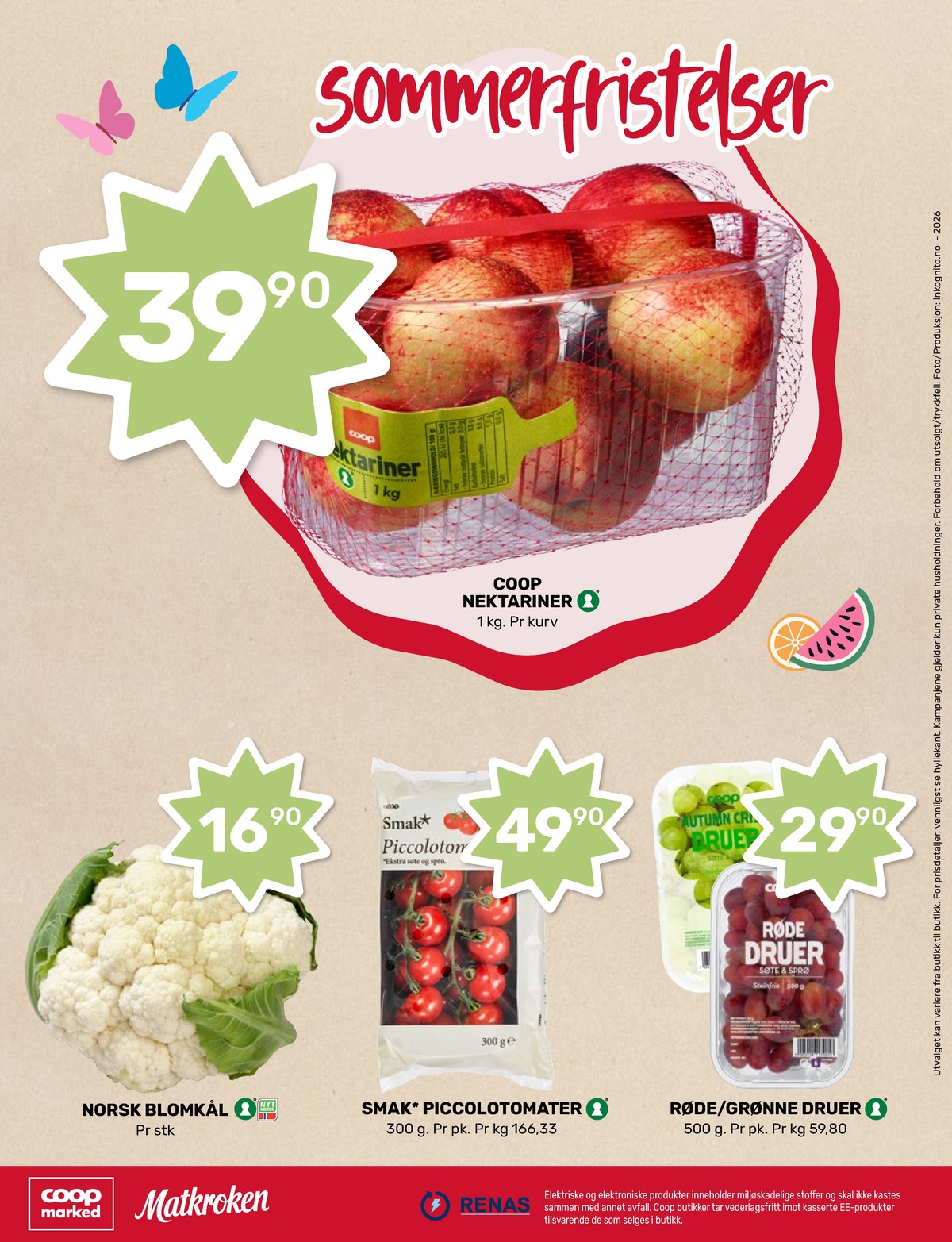Se Coop Marked kundeavis for uke 30 på Tilbudsuken.no. Se gode tilbud på mange varer, f.eks. nektarin ukjent eller blomkål ukjent. Les kundeavisen her! Side 8