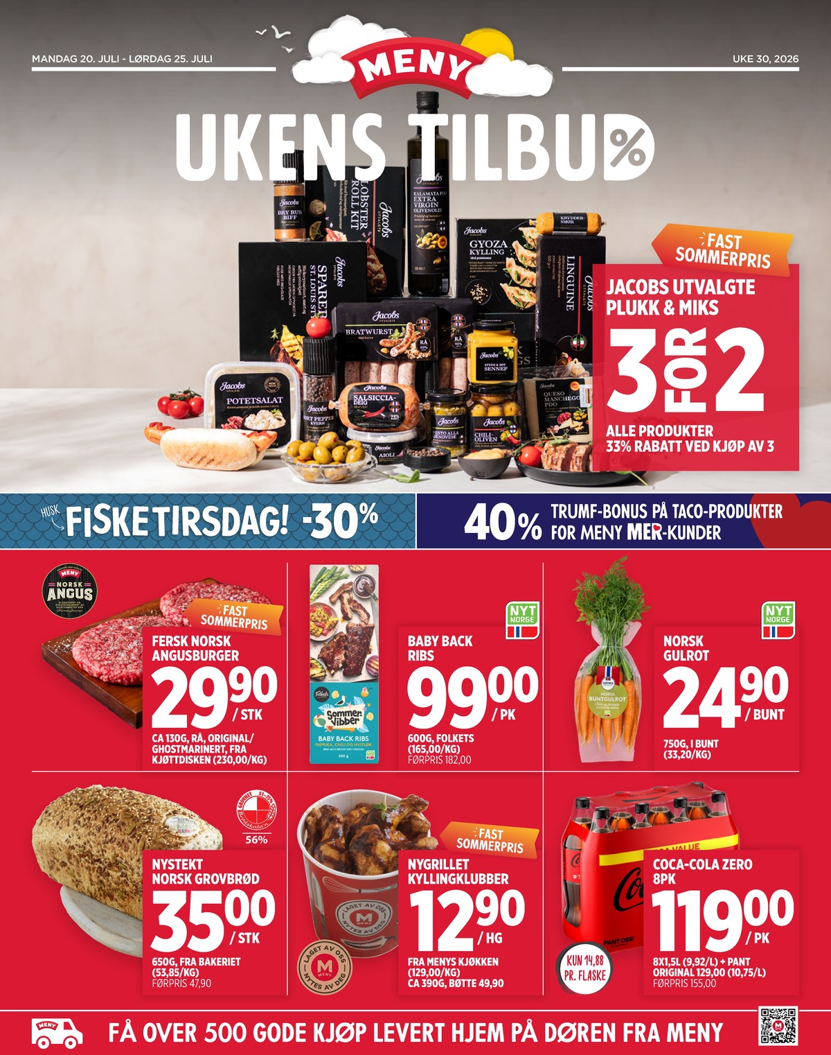 Se Meny kundeavis for uge 30 på Tilbudsuken.no. Se gode tilbud på mange varer. Les kundeavisen her! Side 1