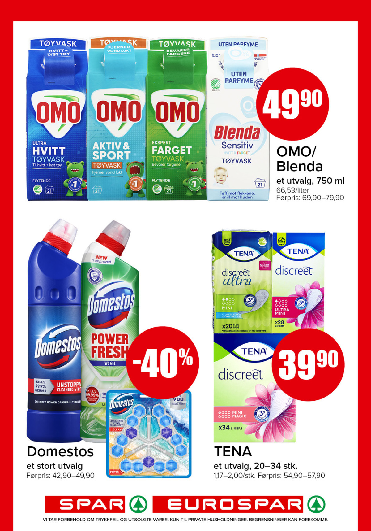 Se Spar - Eurospar kundeavis for uke 30 på Tilbudsuken.no. Se gode tilbud på mange varer, f.eks. vaskemiddel-flytende omo eller sanitetsbind tena. Les kundeavisen her! Side 11