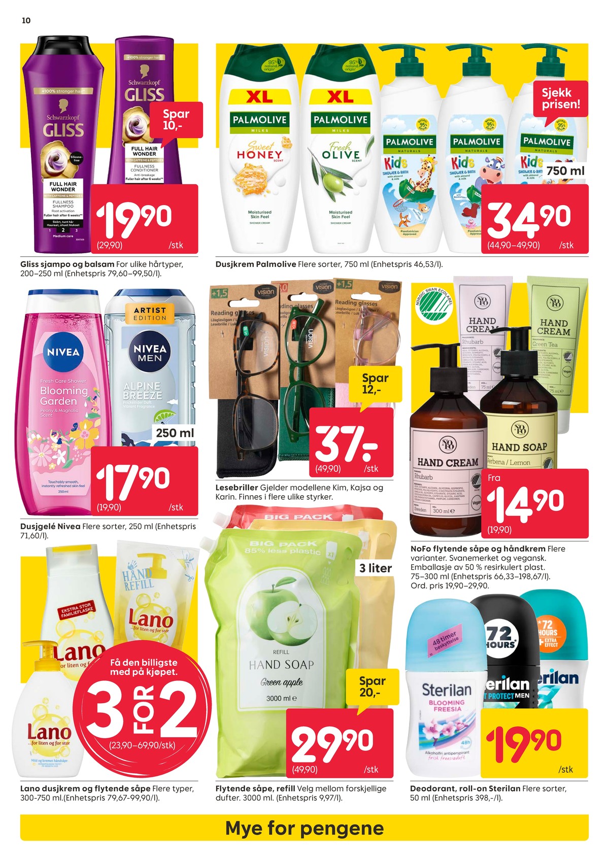 Se Rusta kundeavis for uke 30 på Tilbudsuken.no. Se gode tilbud på mange varer, f.eks. shampoo gliss eller balsam gliss. Les kundeavisen her! Side 10