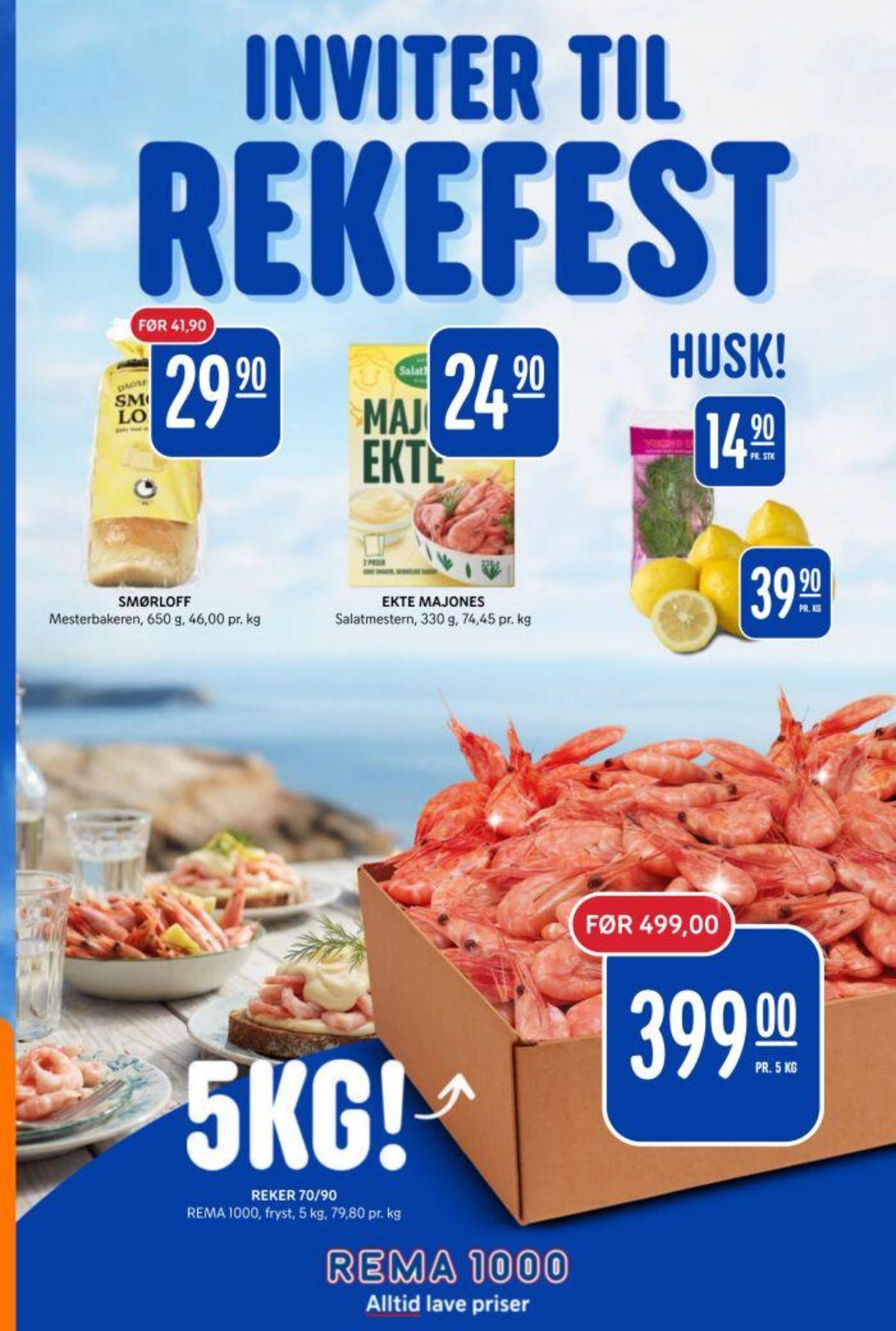 Se Rema 1000 kundeavis for uge 30 på Tilbudsuken.no. Se gode tilbud på mange varer. Les kundeavisen her! Side 5