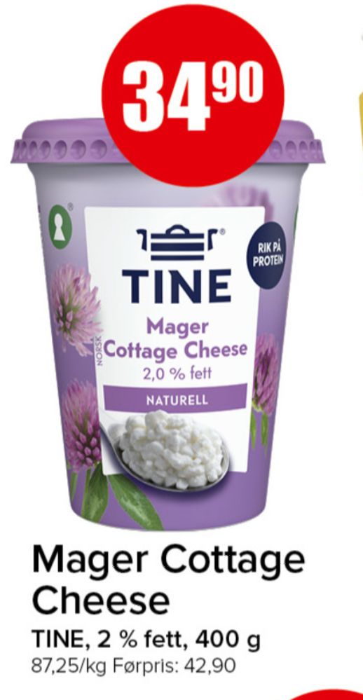 Tine, Cottage Cheese Mager 2,0%