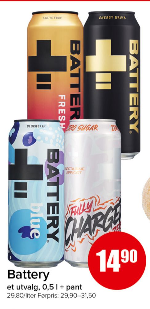 Battery, Energidrikk