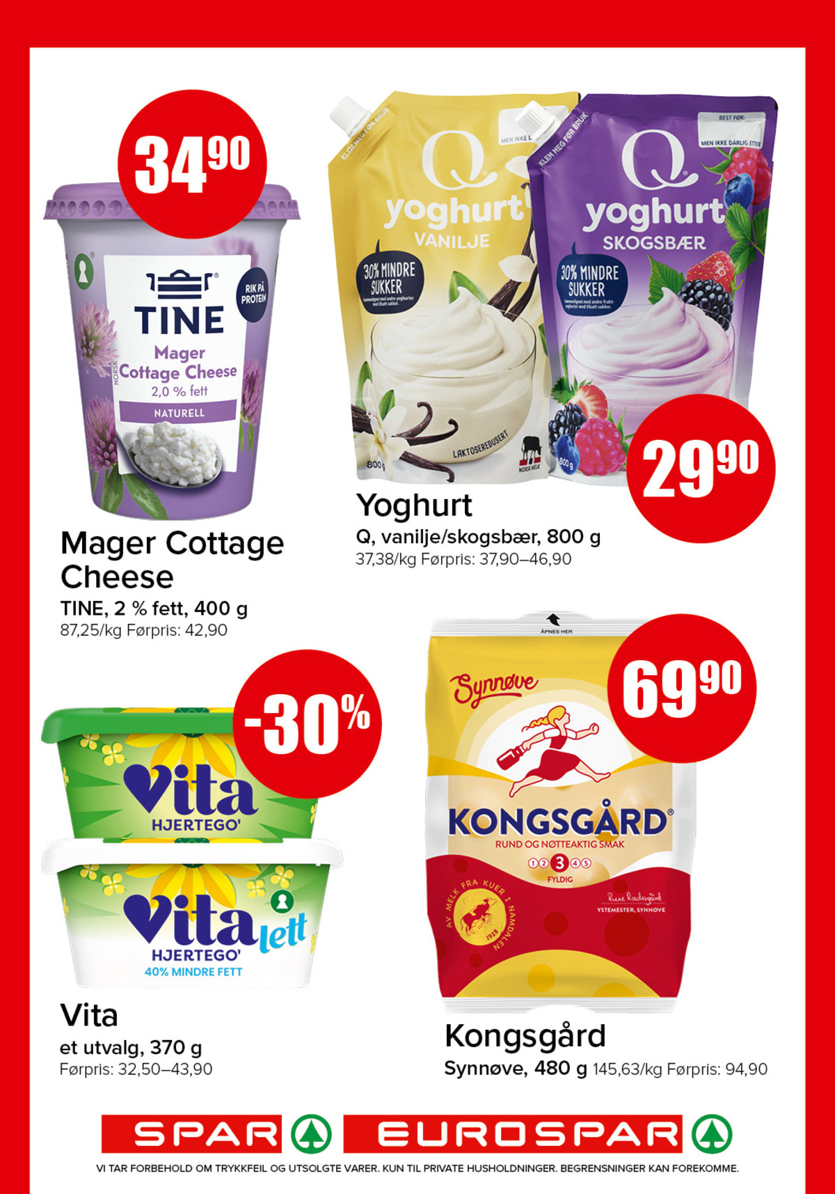 Se Spar - Eurospar kundeavis for uke 31 på Tilbudsuken.no. Se gode tilbud på mange varer, f.eks. cottage cheese mager 2,0% tine eller vanilje yoghurt frokost. Les kundeavisen her! Side 7