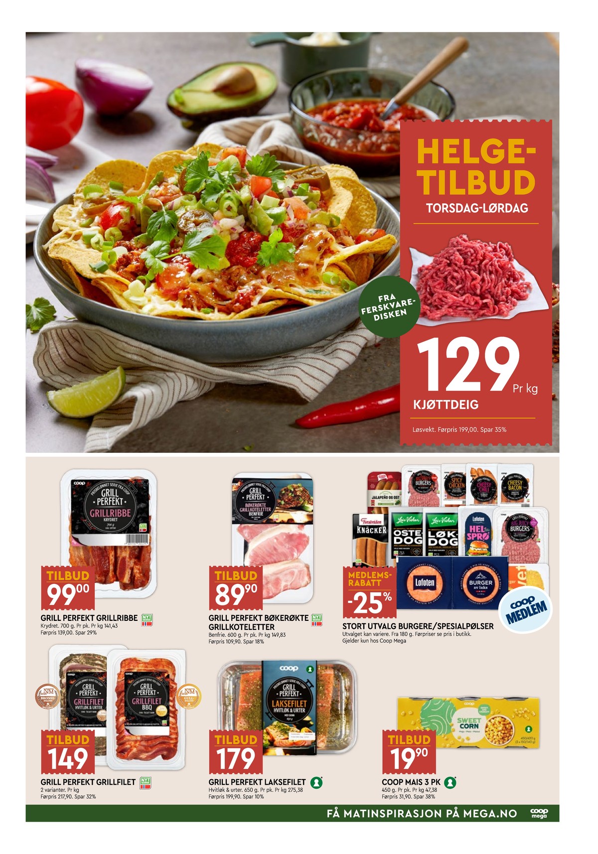 Se Coop Mega kundeavis for uke 31 på Tilbudsuken.no. Se gode tilbud på mange varer, f.eks. ribbe coop eller andre varer. Les kundeavisen her! Side 3