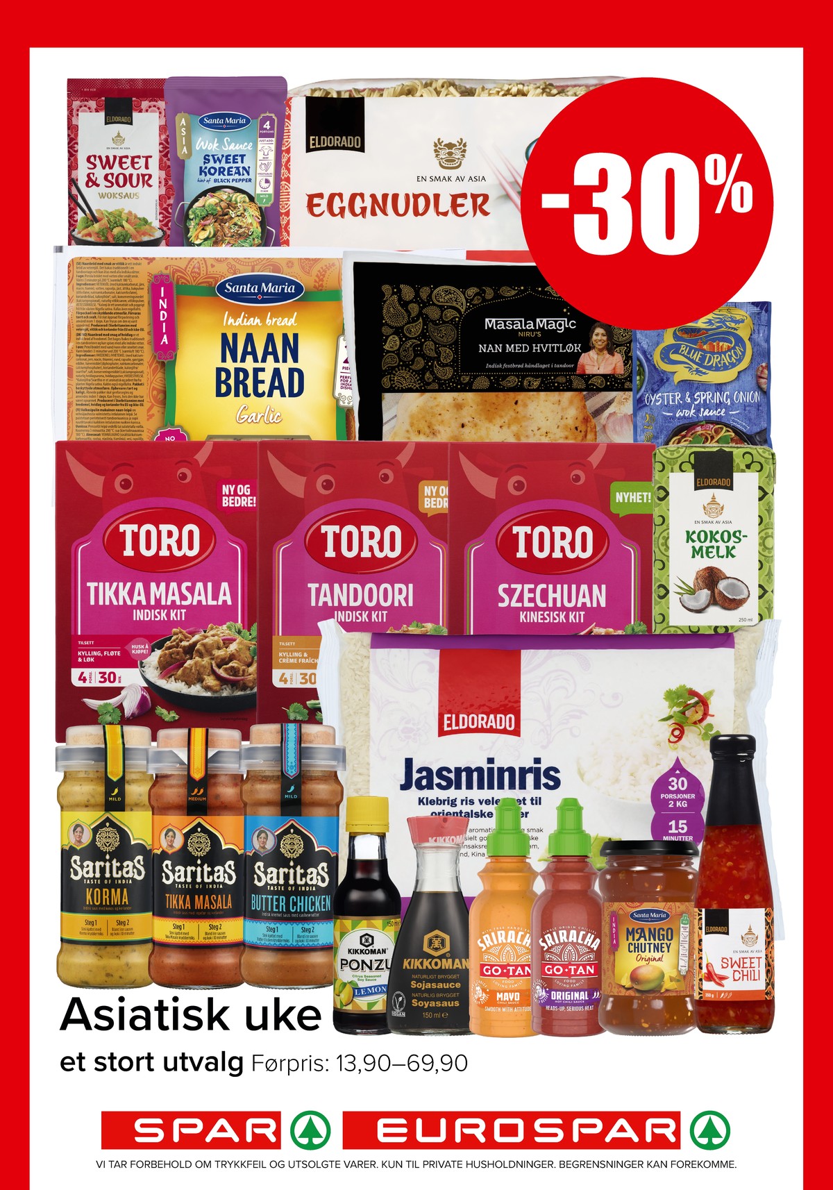 Se Spar - Eurospar kundeavis for uke 31 på Tilbudsuken.no. Se gode tilbud på mange varer, f.eks. eggnudler eldorado eller tikka masala toro. Les kundeavisen her! Side 5