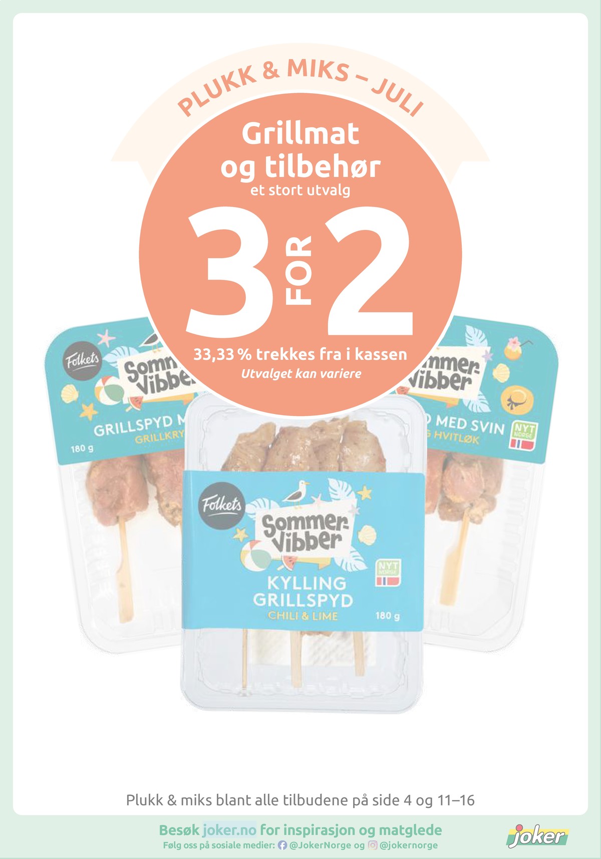 Se Joker kundeavis for uge 31 på Tilbudsuken.no. Se gode tilbud på mange varer. Les kundeavisen her! Side 13