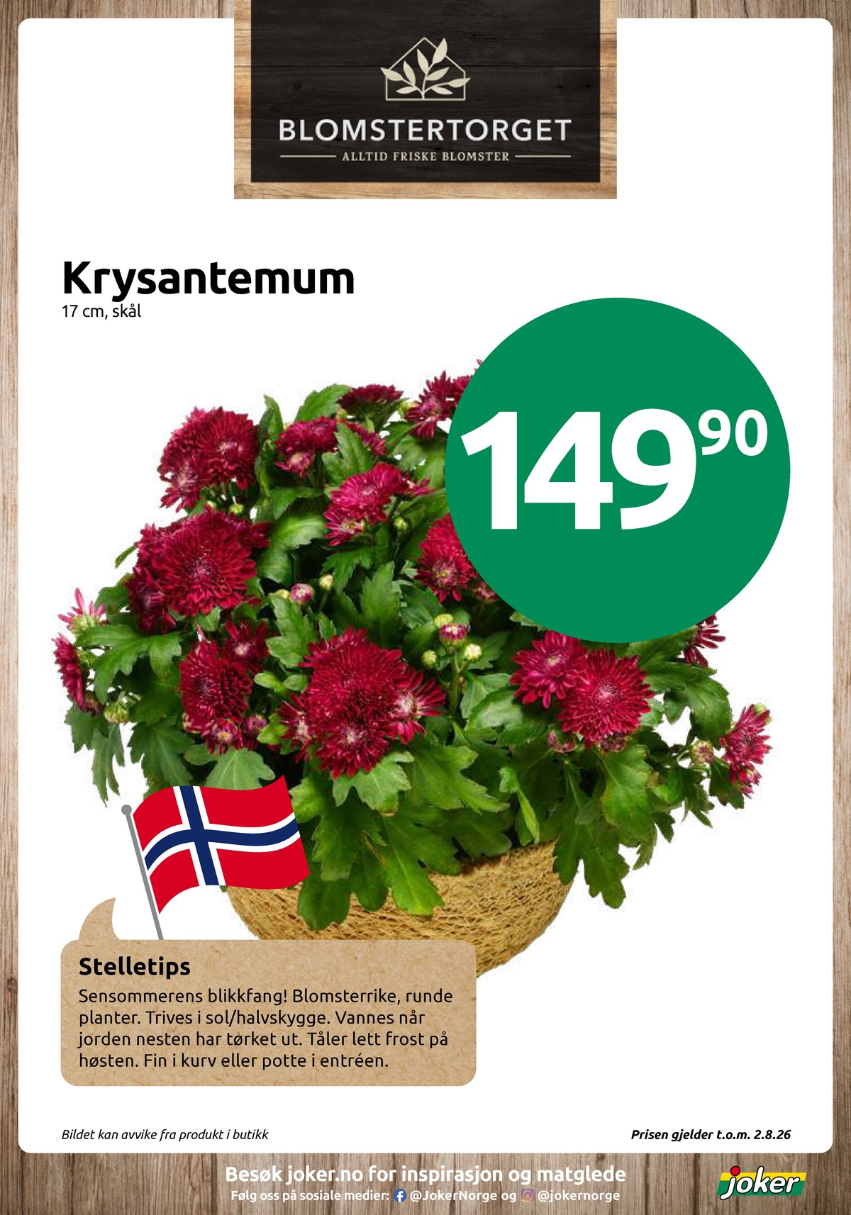 Se Joker kundeavis for uge 31 på Tilbudsuken.no. Se gode tilbud på mange varer. Les kundeavisen her! Side 18