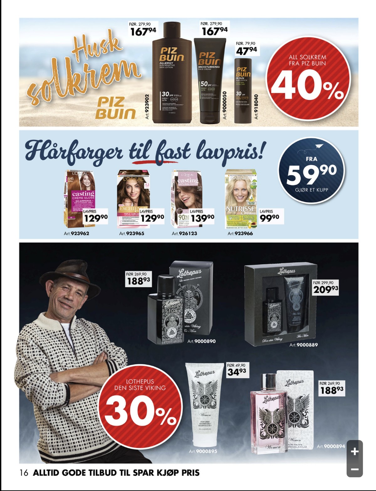 Se Sparkjøp kundeavis for uge 31 på Tilbudsuken.no. Se gode tilbud på mange varer. Les kundeavisen her! Side 16