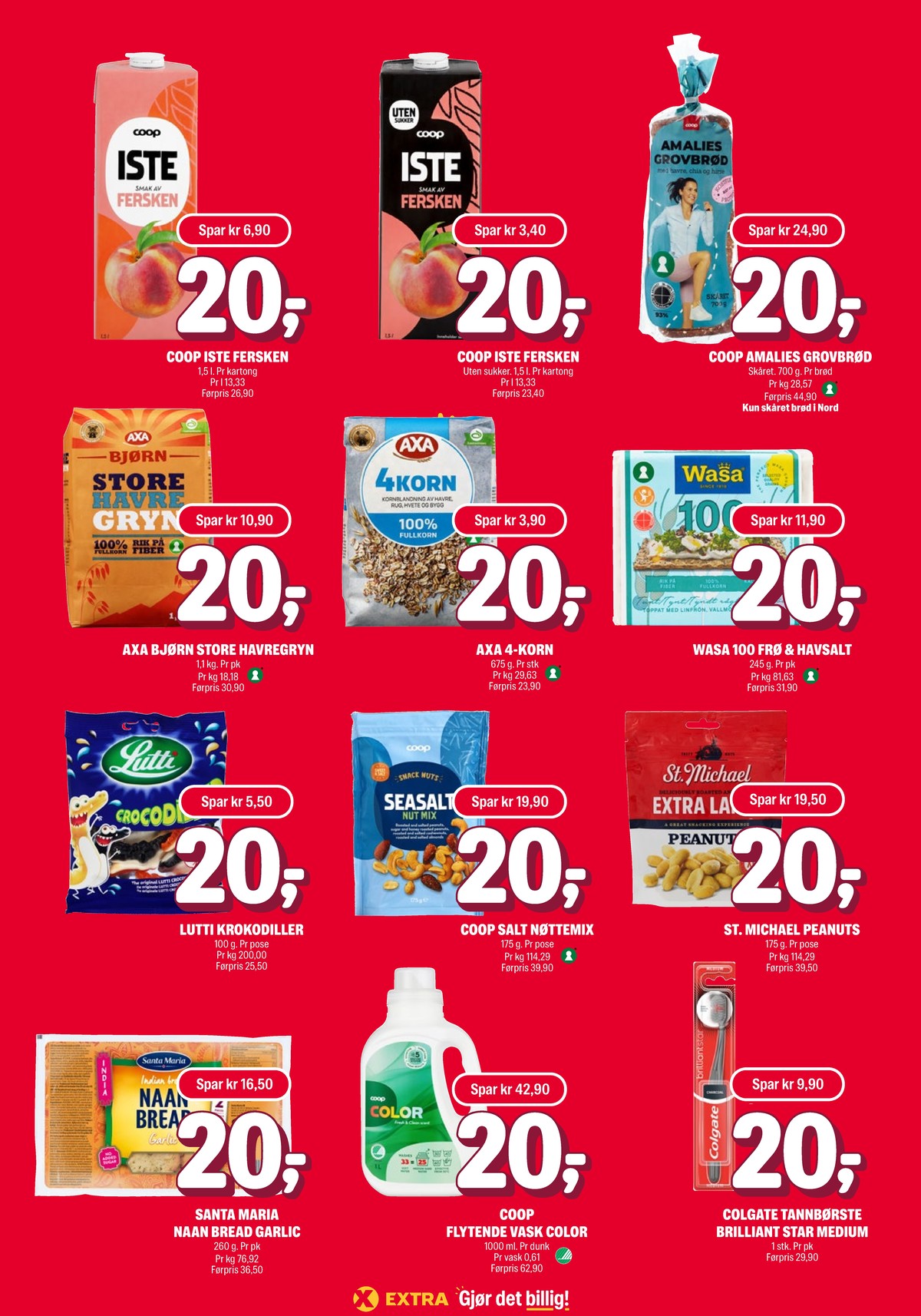 Se Coop Extra kundeavis for uke 32 på Tilbudsuken.no. Se gode tilbud på mange varer, f.eks. iste coop eller iste coop. Les kundeavisen her! Side 12