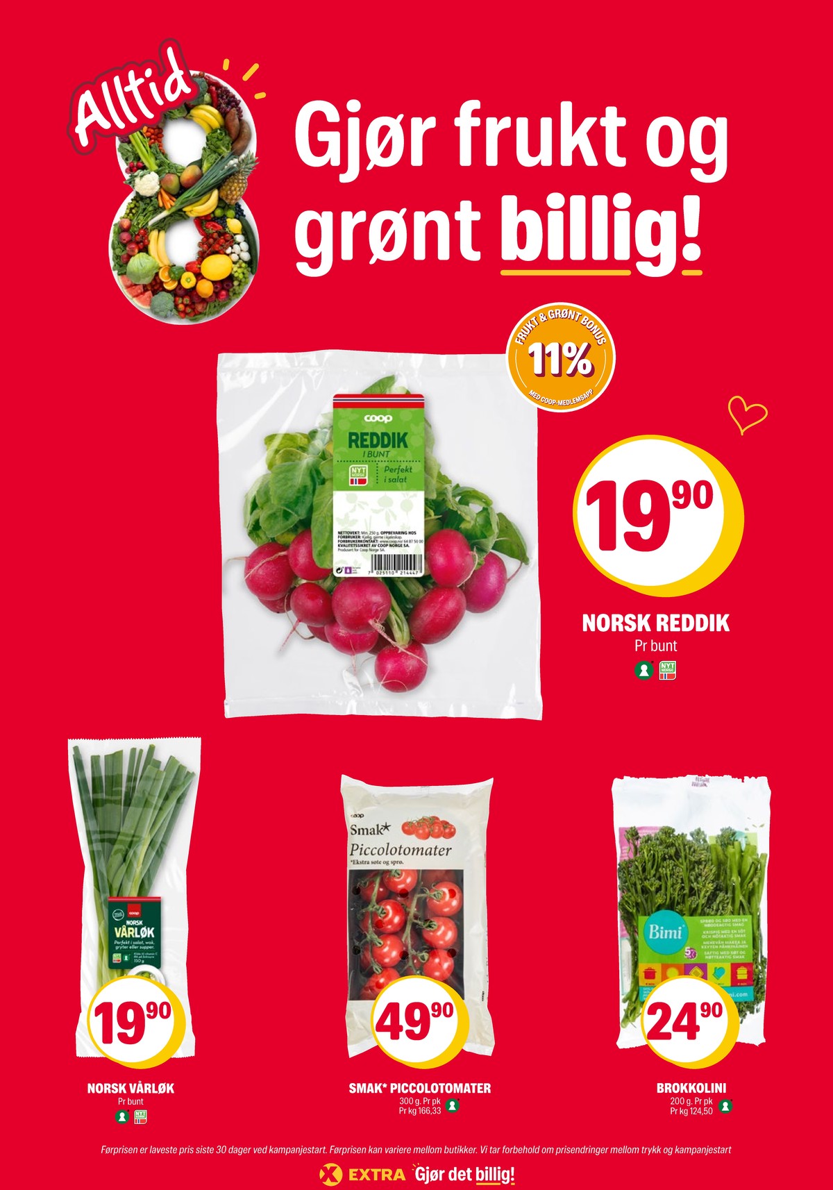 Se Coop Extra kundeavis for uke 32 på Tilbudsuken.no. Se gode tilbud på mange varer, f.eks. reddiker ukjent eller vårløk coop. Les kundeavisen her! Side 16