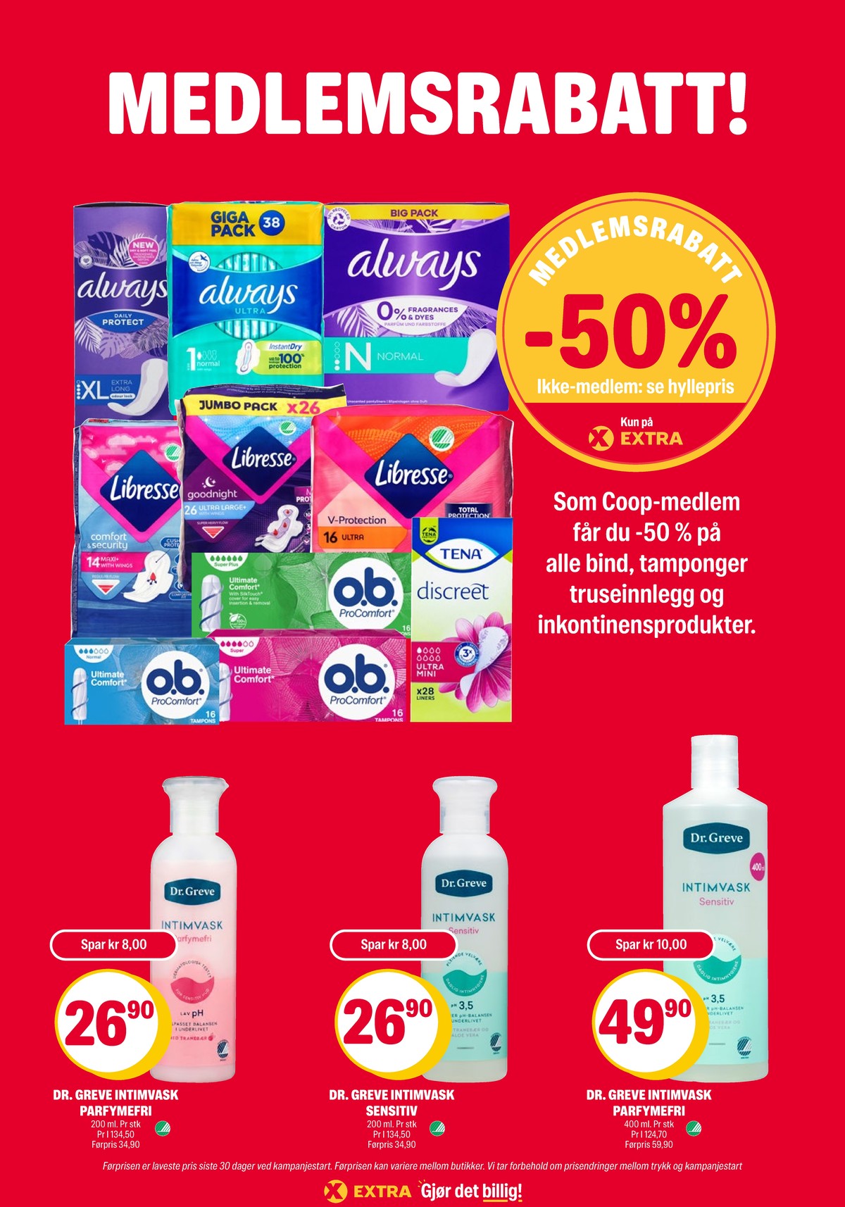 Se Coop Extra kundeavis for uke 32 på Tilbudsuken.no. Se gode tilbud på mange varer, f.eks. sanitetsbind libresse eller tamponger o.b.. Les kundeavisen her! Side 30