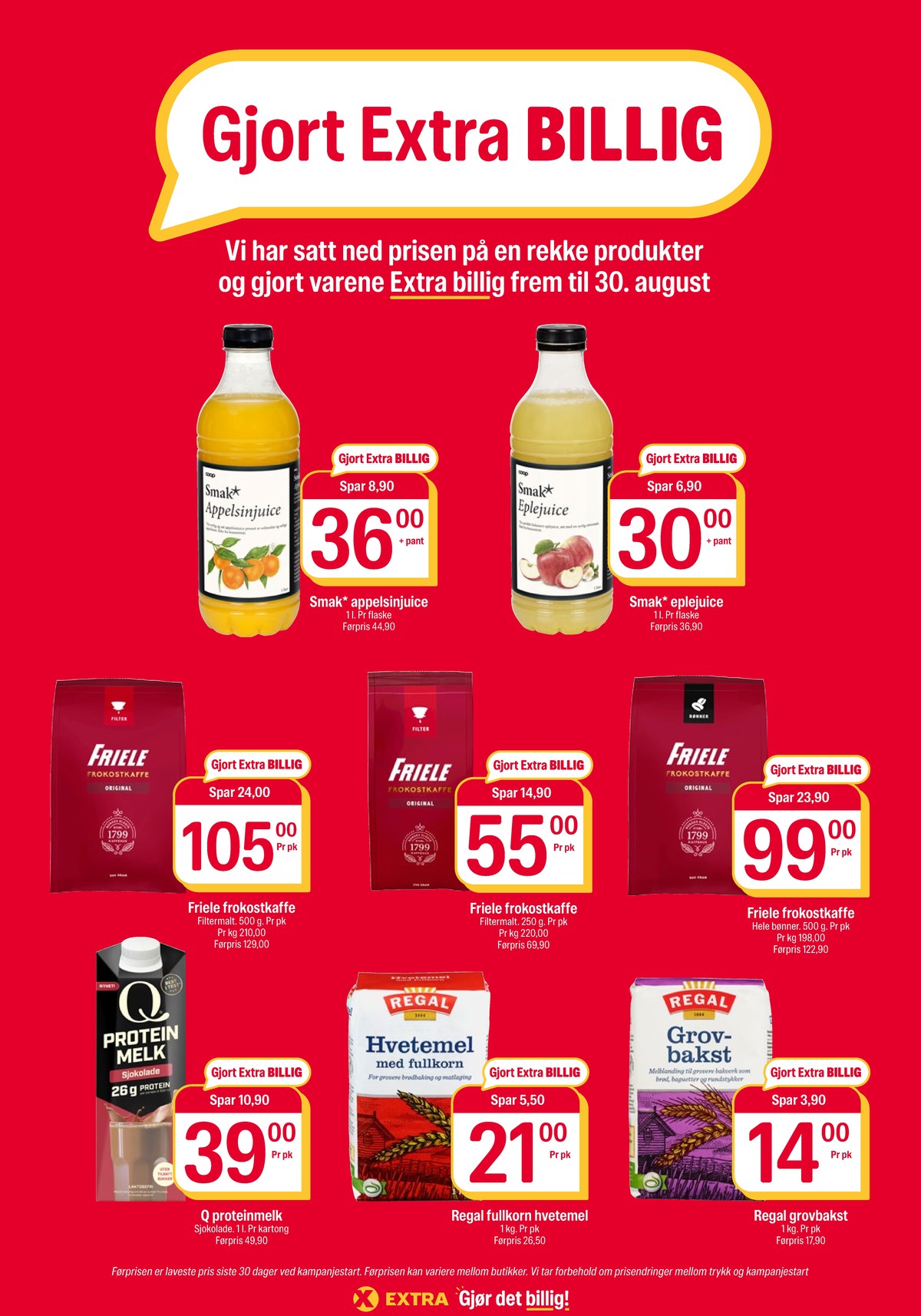 Se Coop Extra kundeavis for uke 32 på Tilbudsuken.no. Se gode tilbud på mange varer, f.eks. appelsinjuice smak eller eplejuice smak. Les kundeavisen her! Side 4