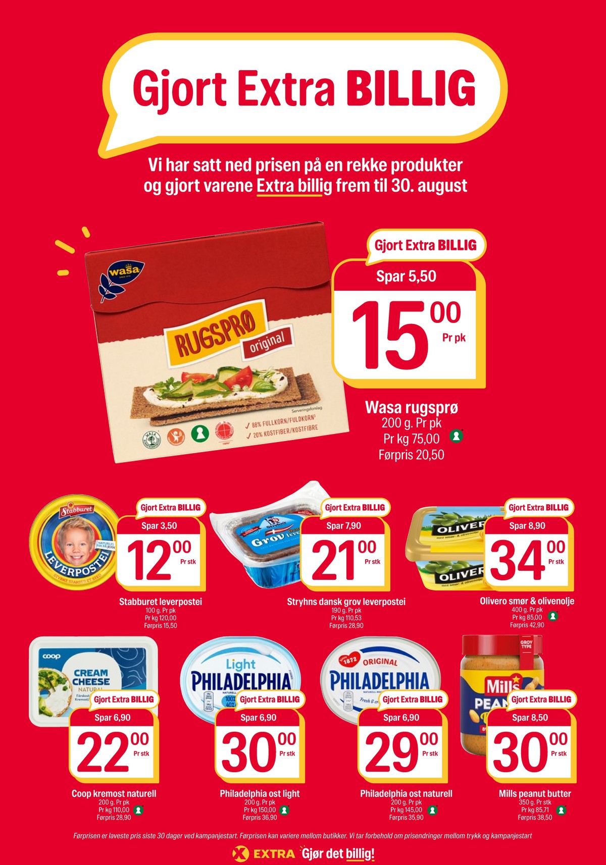 Se Coop Extra kundeavis for uke 32 på Tilbudsuken.no. Se gode tilbud på mange varer, f.eks. rugsprø wasa eller leverpostei stabburet. Les kundeavisen her! Side 5