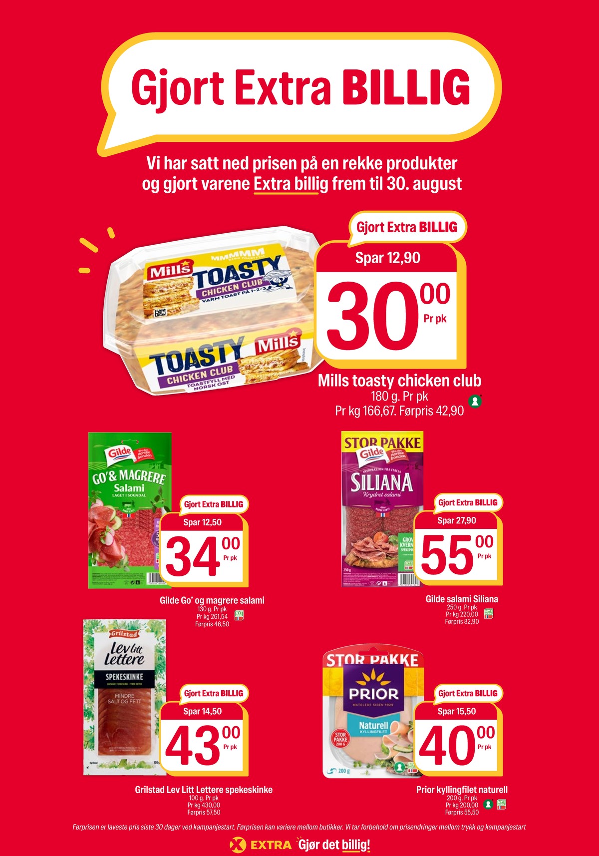 Se Coop Extra kundeavis for uke 32 på Tilbudsuken.no. Se gode tilbud på mange varer, f.eks. toasty chicken club mills eller salami gilde. Les kundeavisen her! Side 6