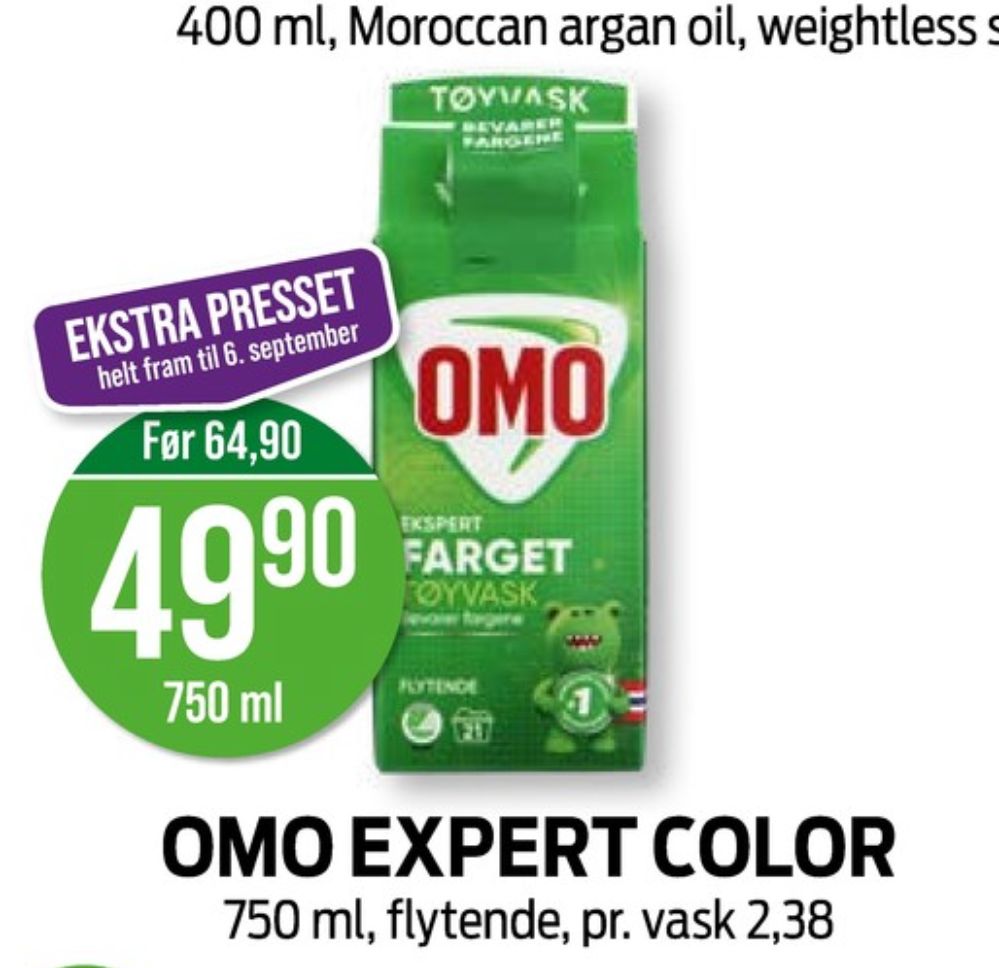 OMO, Vaskemiddel-flytende