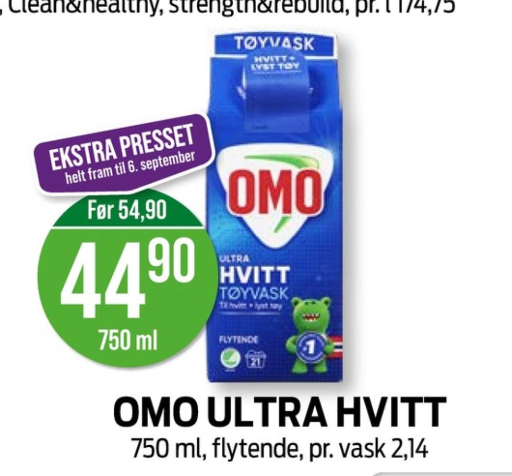 OMO, Vaskemiddel-flytende