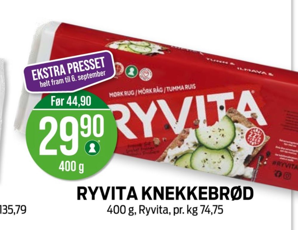 Ryvita, Dark Rye Knekkebrød